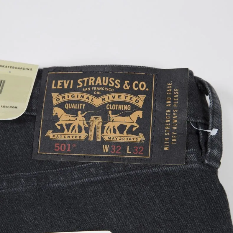 Levi's Skateboarding 501 Original Fit Jeans (Black Rinse)