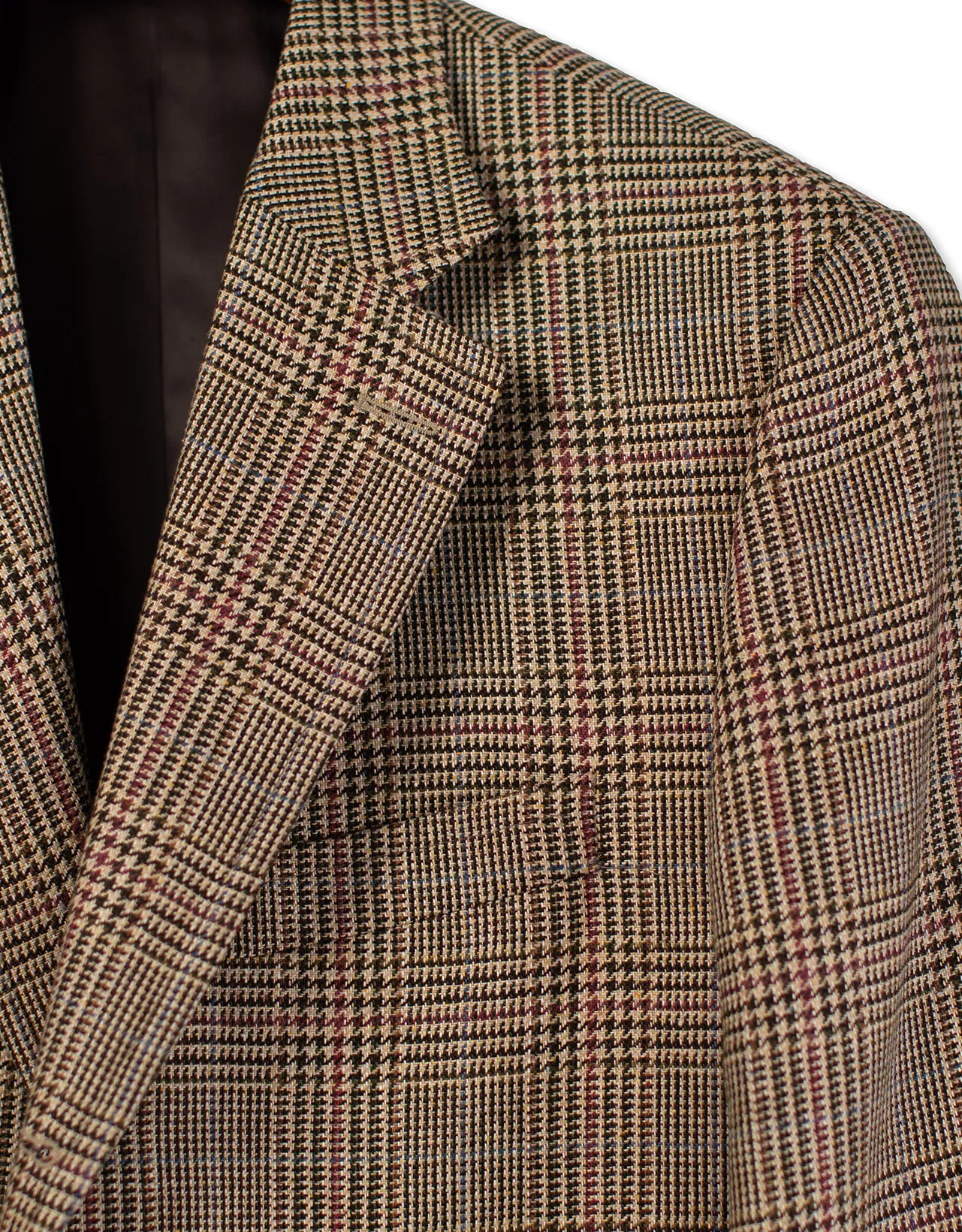 LIGHT BROWN PLAID WITH MULTI DECOS SPORT COAT