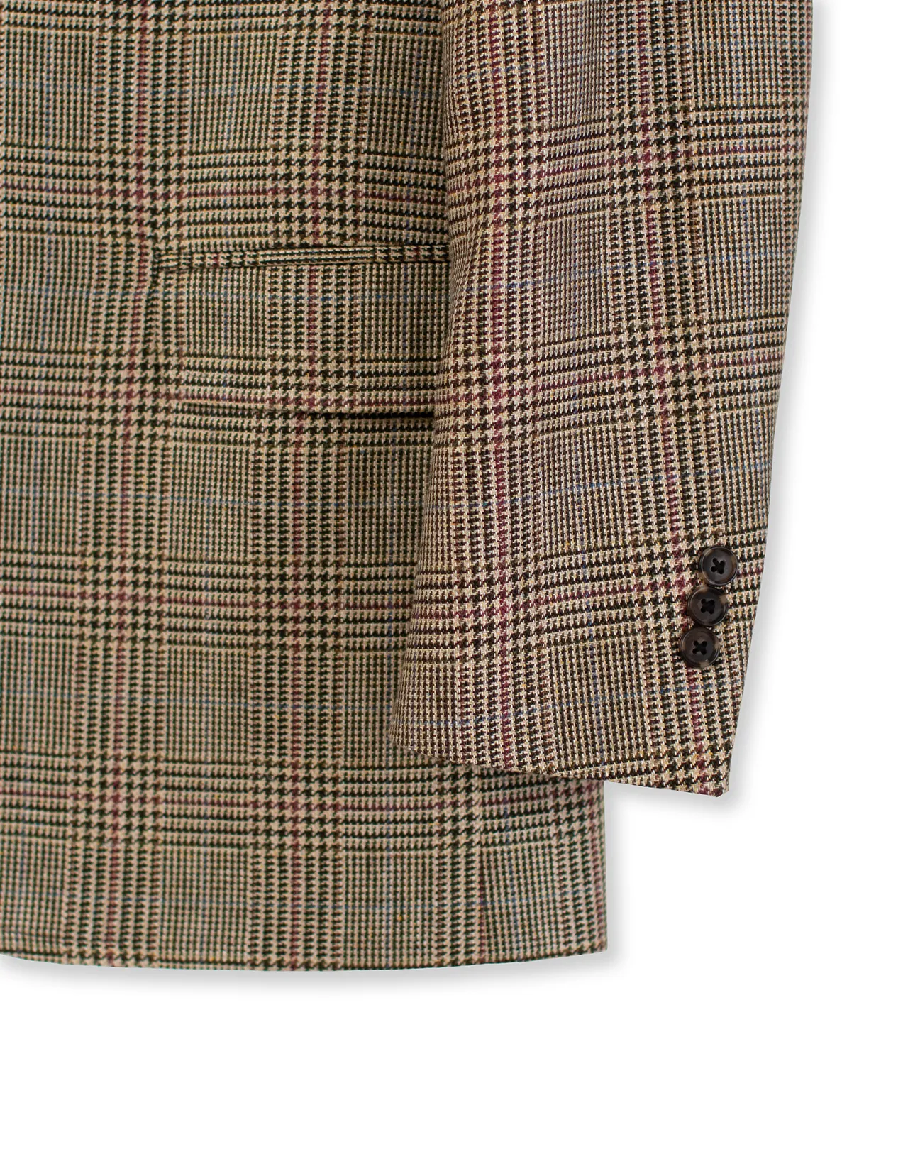 LIGHT BROWN PLAID WITH MULTI DECOS SPORT COAT