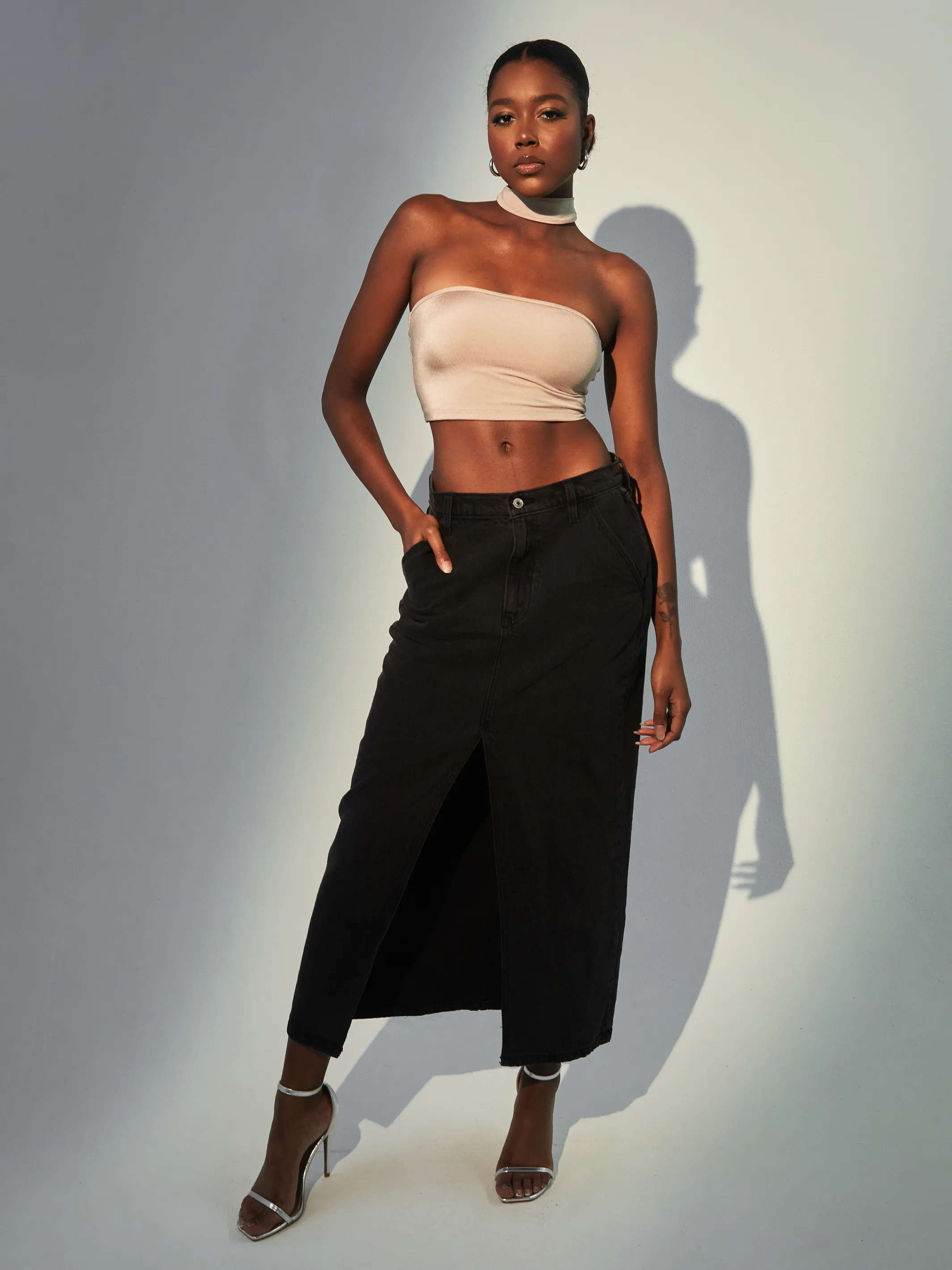 Lux Mock Neck Tube Top Brami