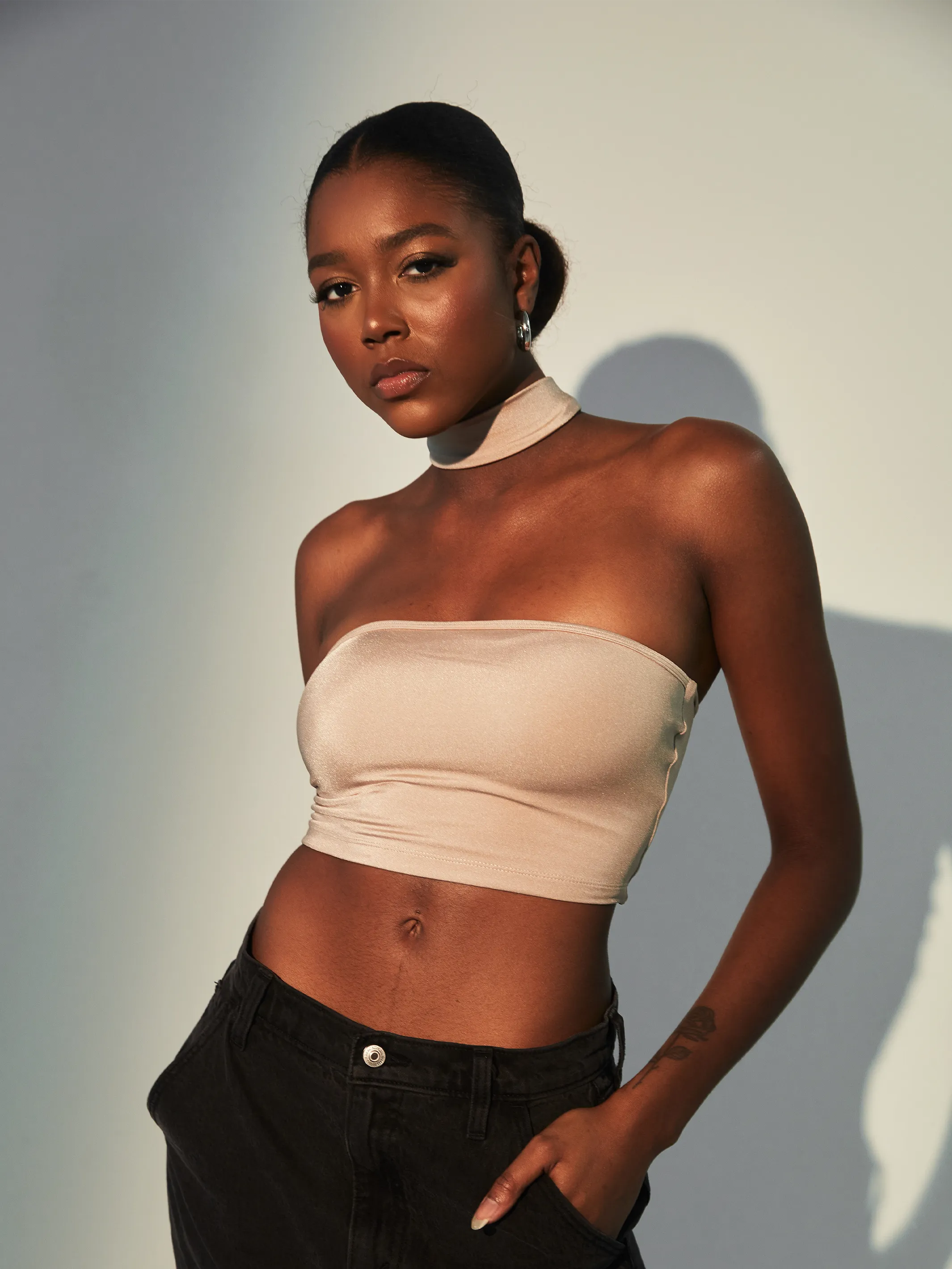 Lux Mock Neck Tube Top Brami