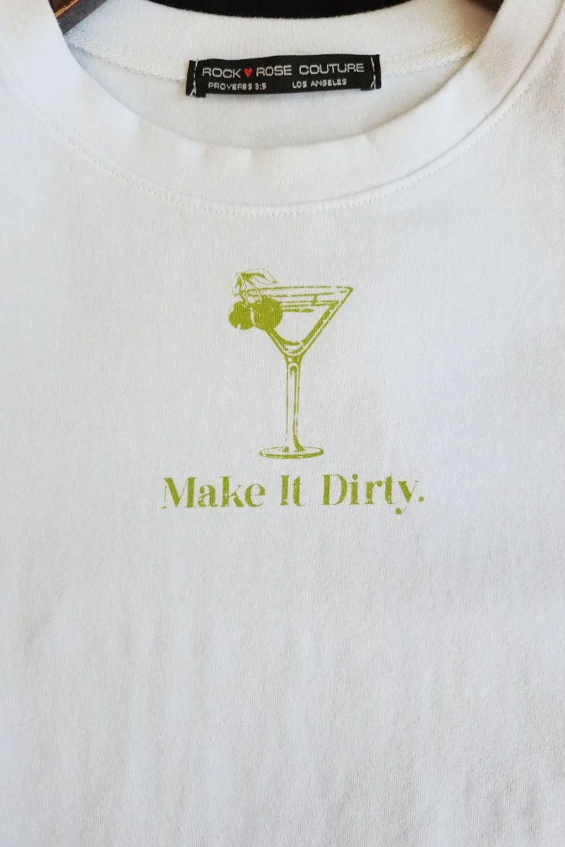 Make It Dirty Crop Baby Tee