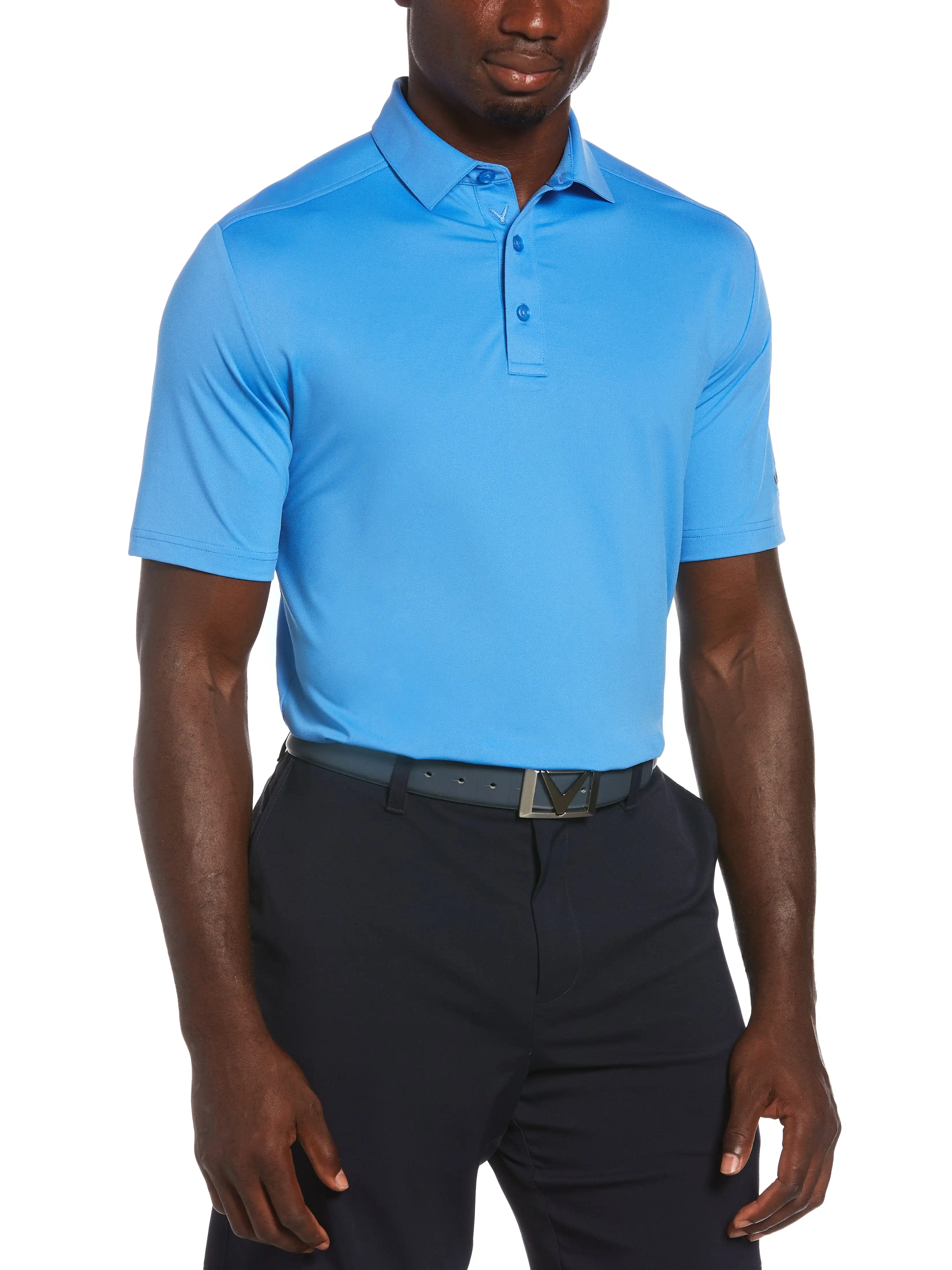 Mens Cooling Micro Hex Polo