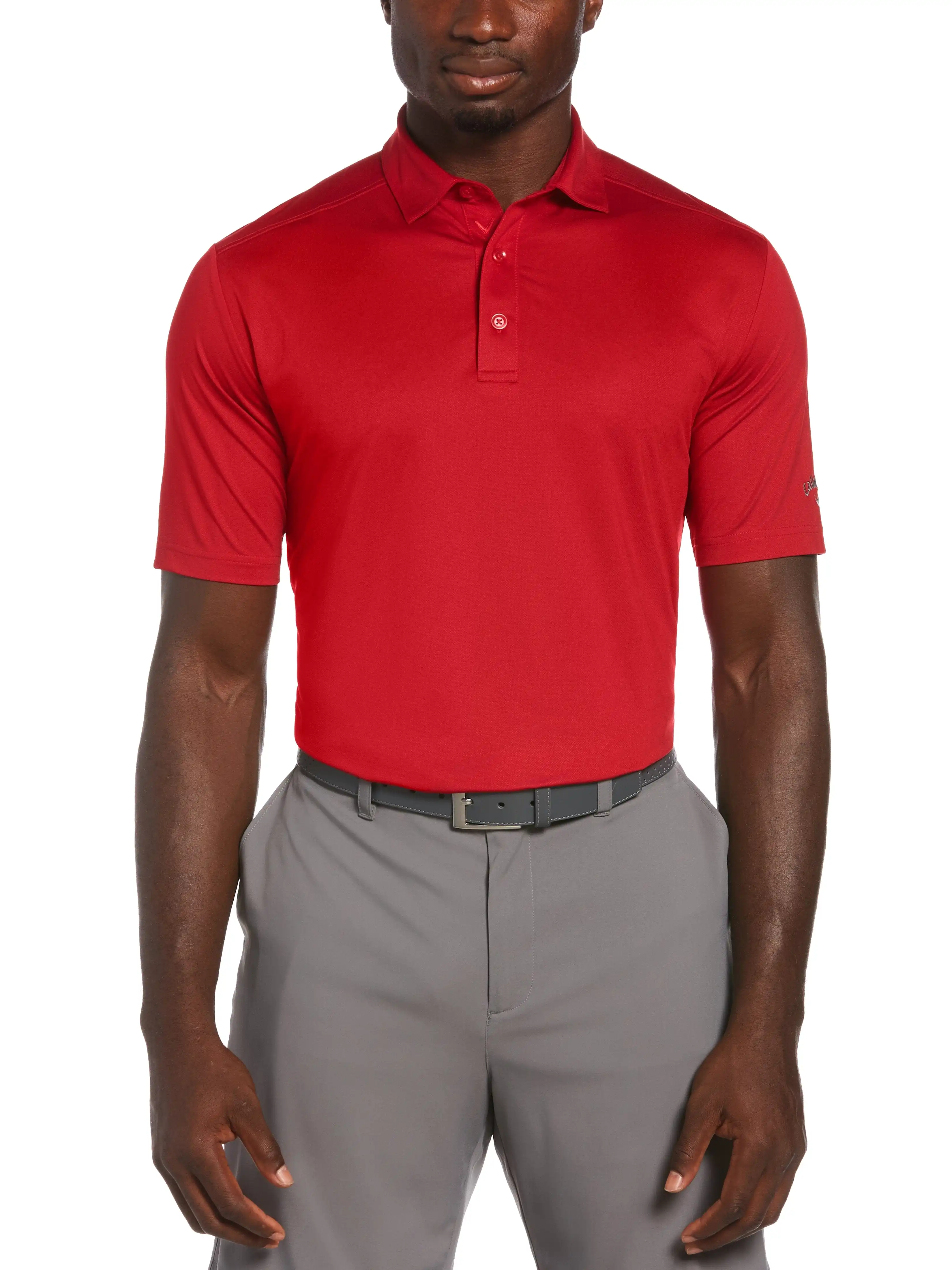 Mens Cooling Micro Hex Polo