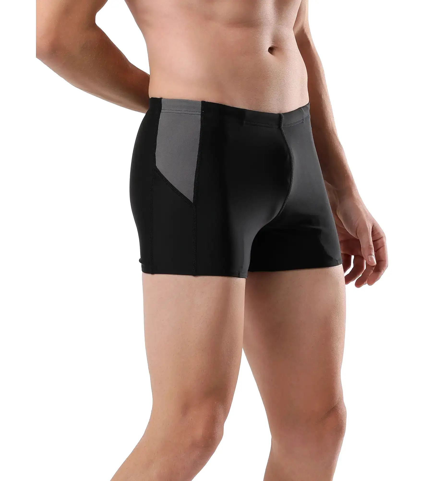 Men's Endurance Dive Aquashort - Black  &  Dove Grey