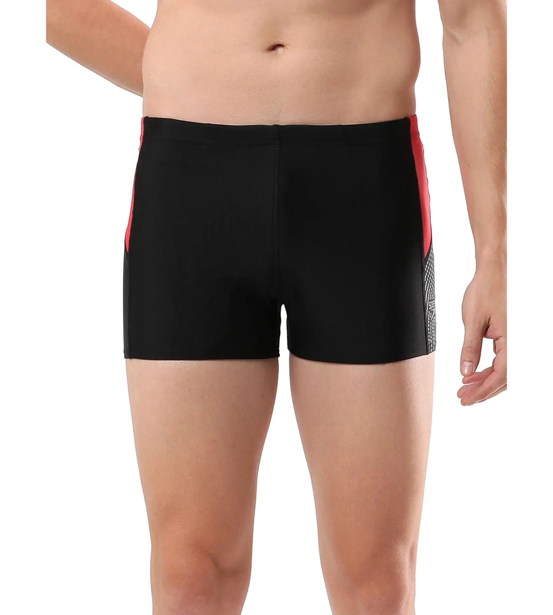 Men's Endurance Dive Aquashort - Black  &  Fed Red