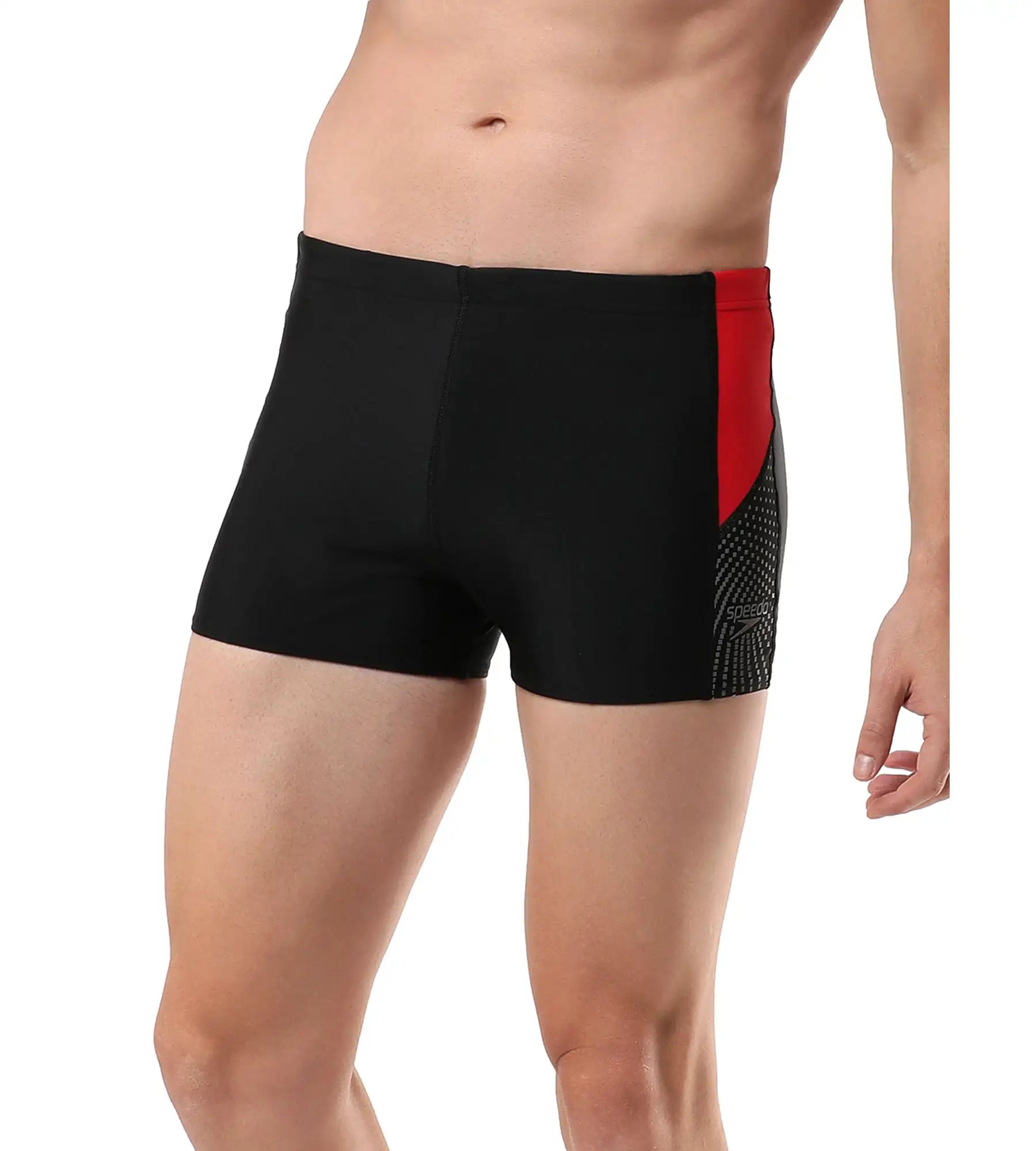 Men's Endurance Dive Aquashort - Black  &  Fed Red