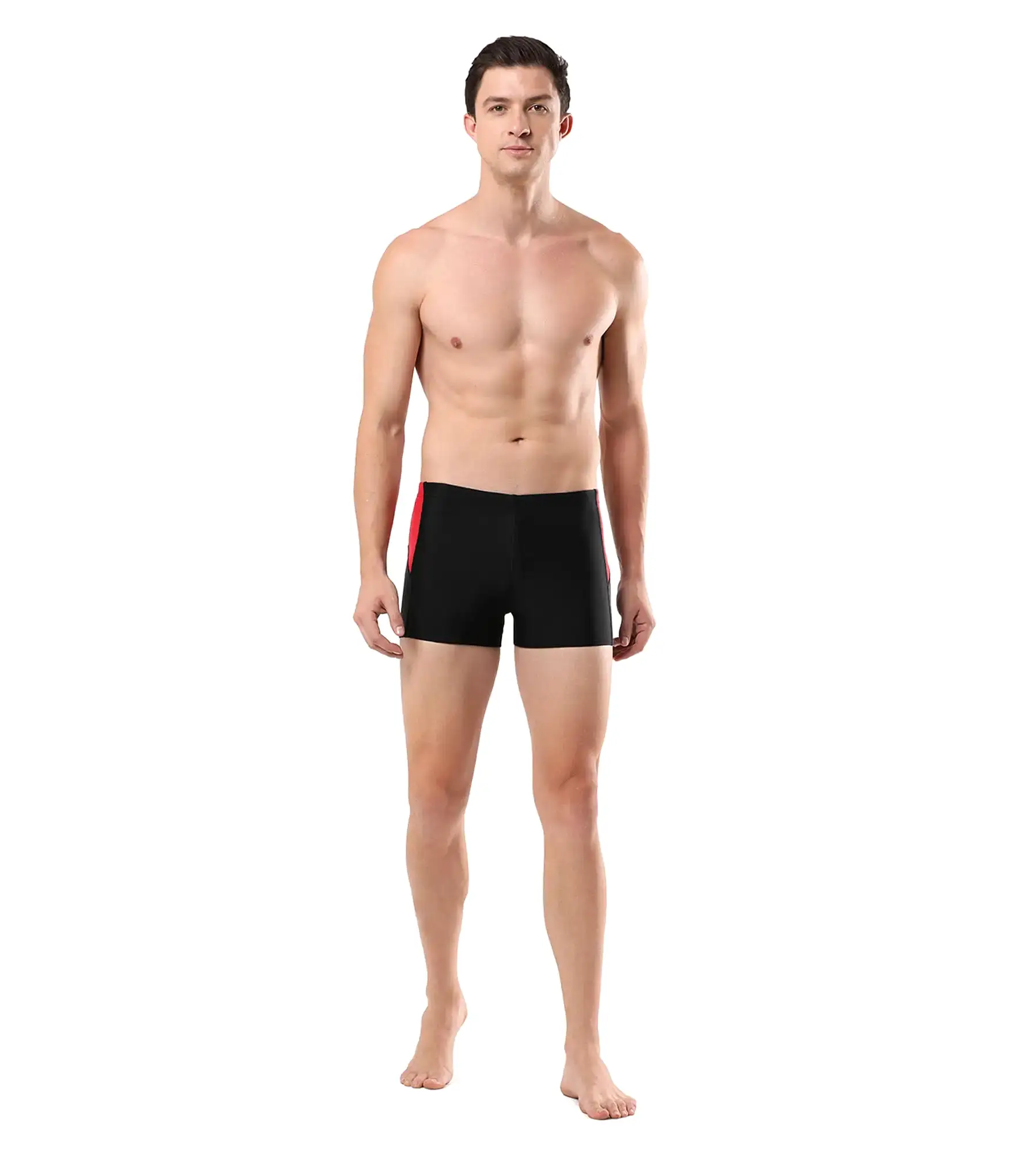 Men's Endurance Dive Aquashort - Black  &  Fed Red