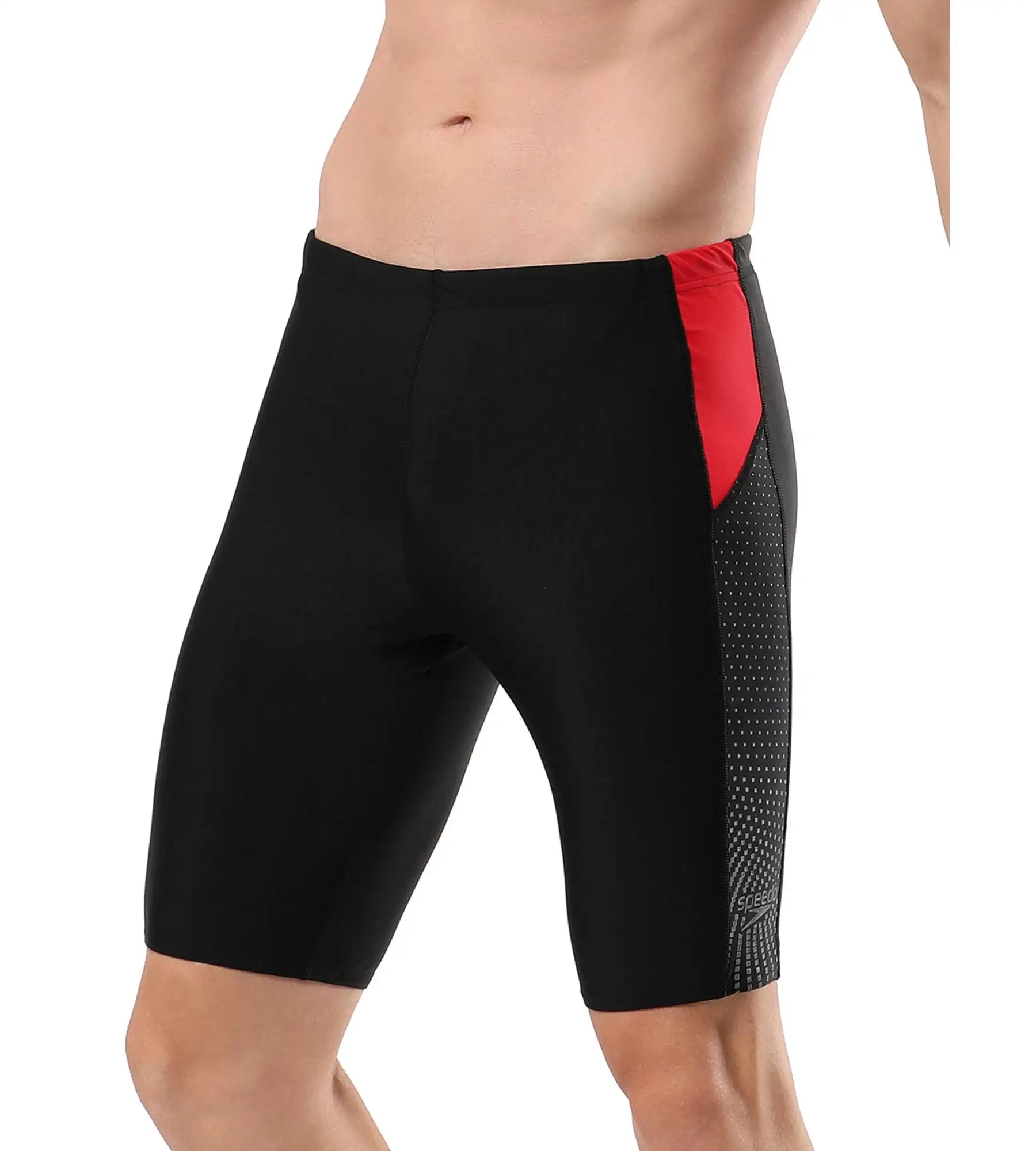 Men's Endurance Dive Jammer - Black & Fed Red