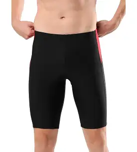 Men's Endurance Dive Jammer - Black & Fed Red