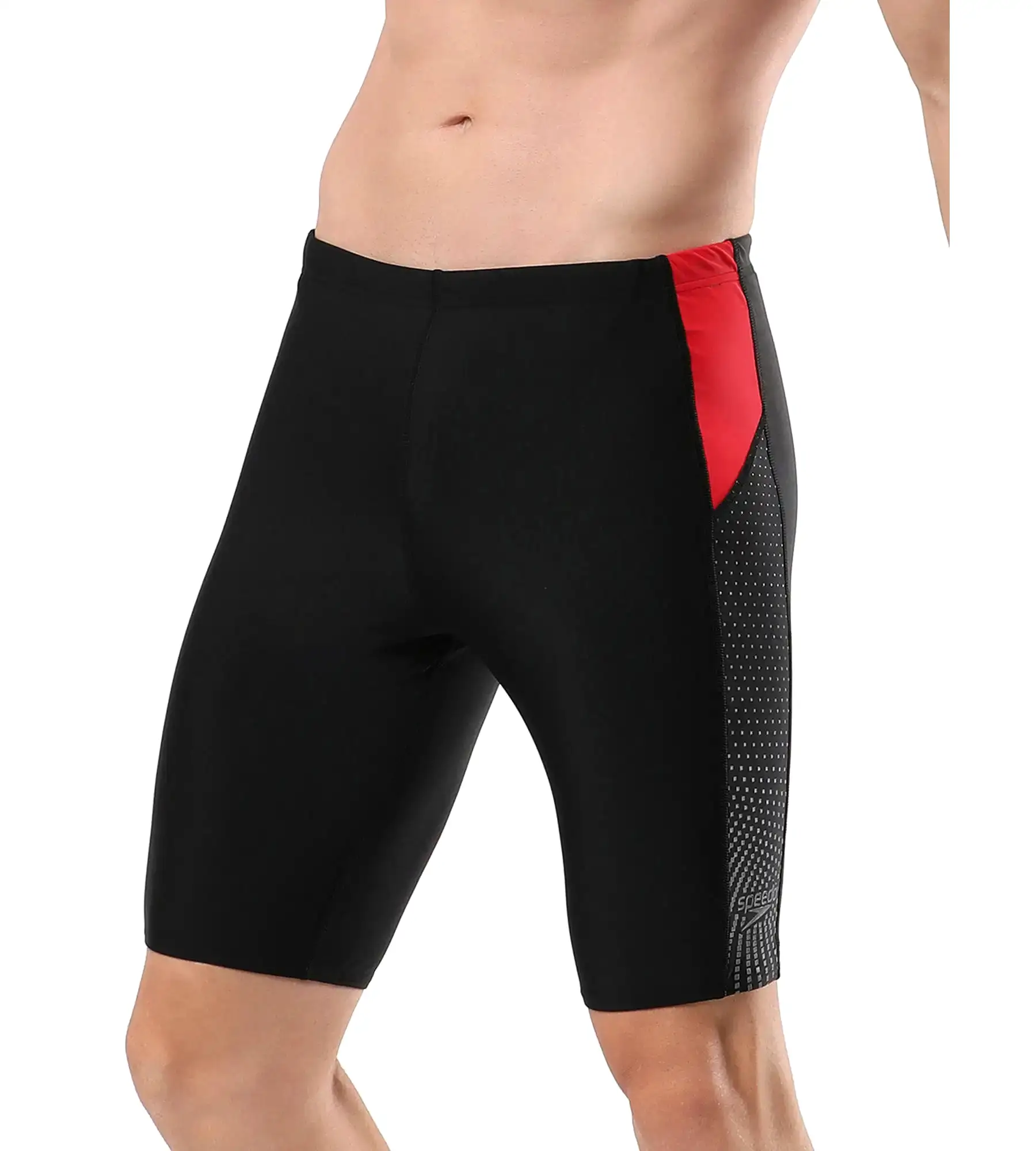 Men's Endurance Dive Jammer - Black & Fed Red