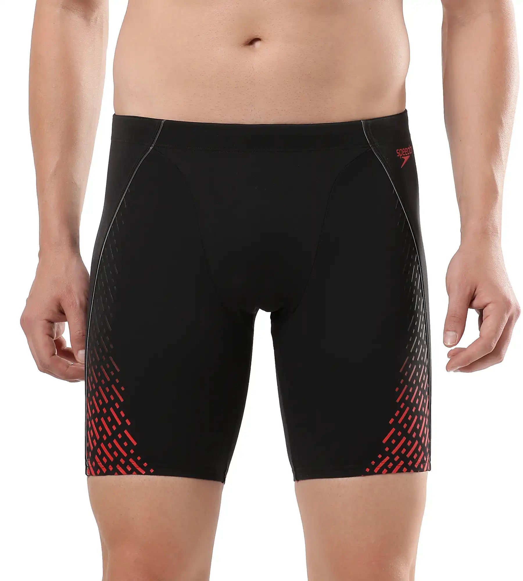 Men's Endurance Eco End+ Mid Jammer - Black & Fed Red