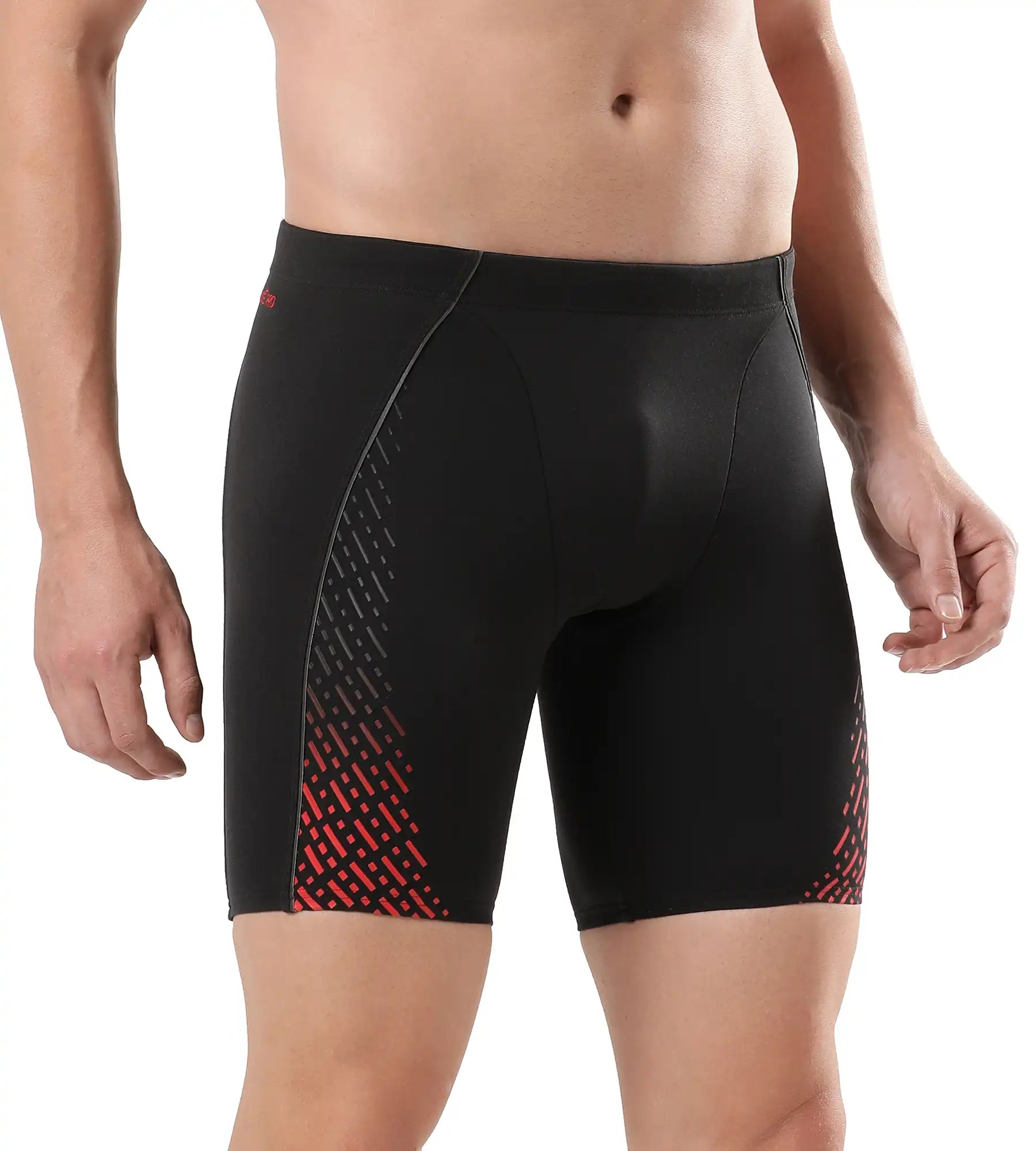 Men's Endurance Eco End+ Mid Jammer - Black & Fed Red