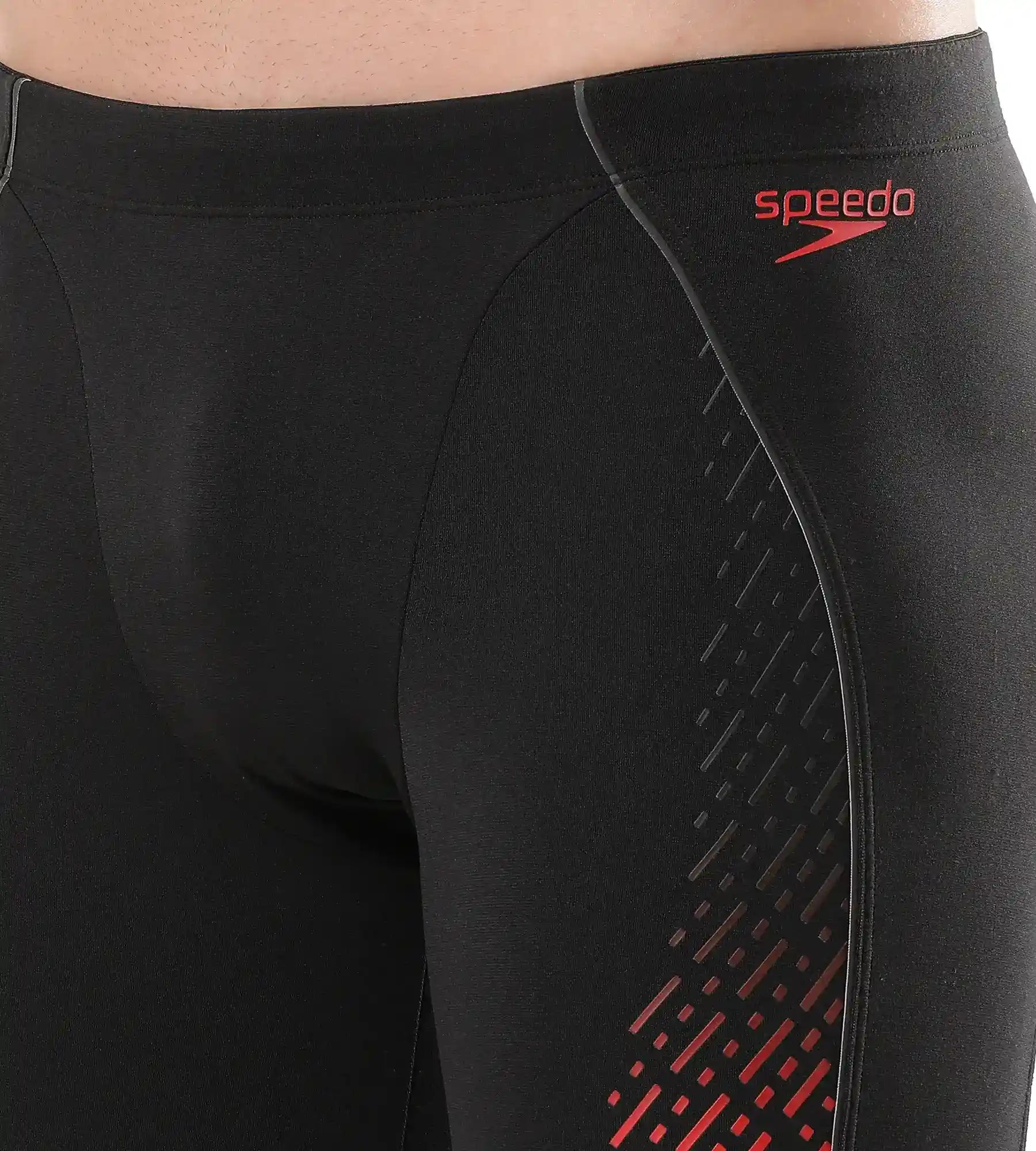 Men's Endurance Eco End+ Mid Jammer - Black & Fed Red