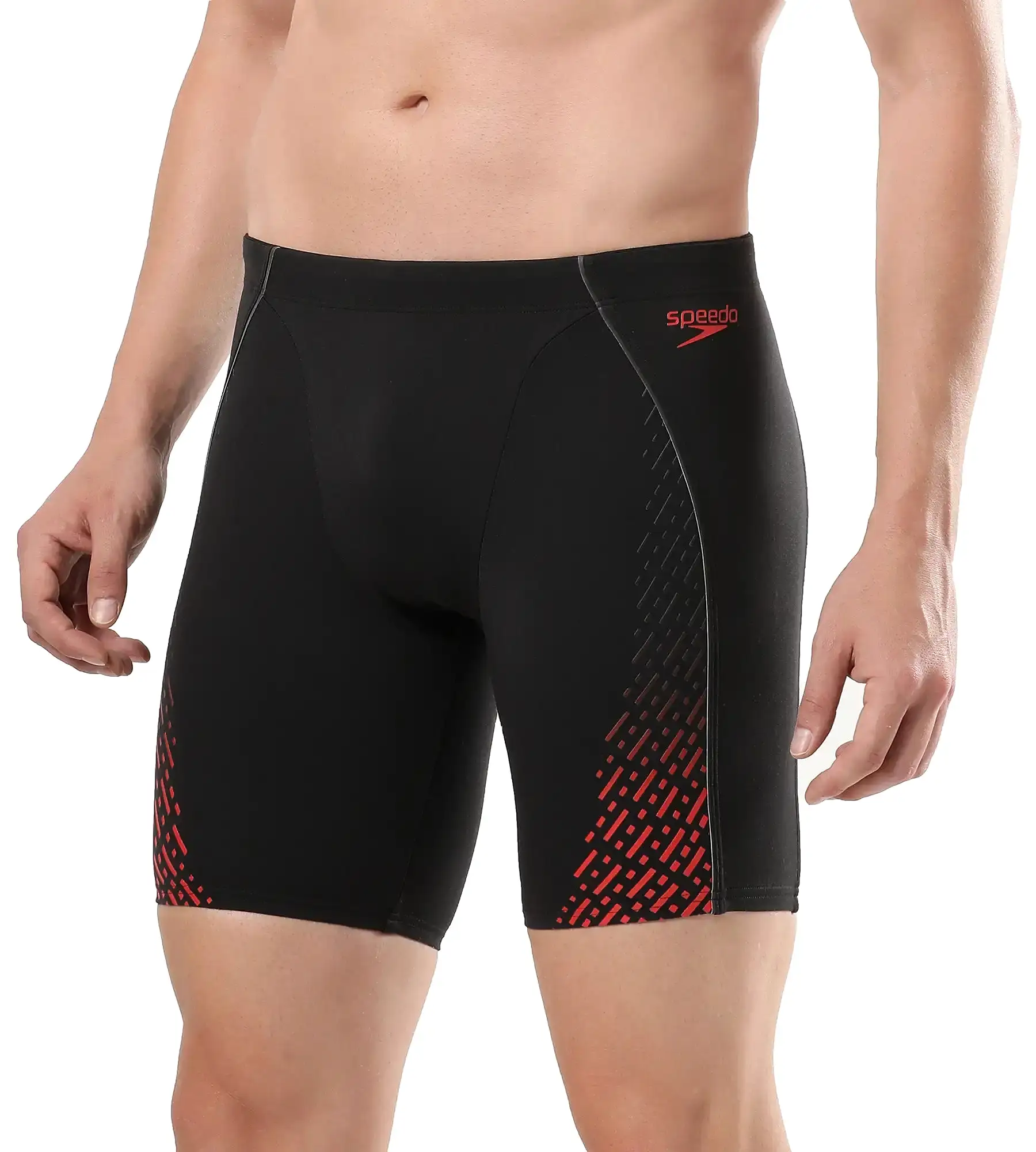 Men's Endurance Eco End+ Mid Jammer - Black & Fed Red