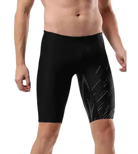 Men's Endurance Hyper Boom V Cut Jammer - Black & Usa Charcoal