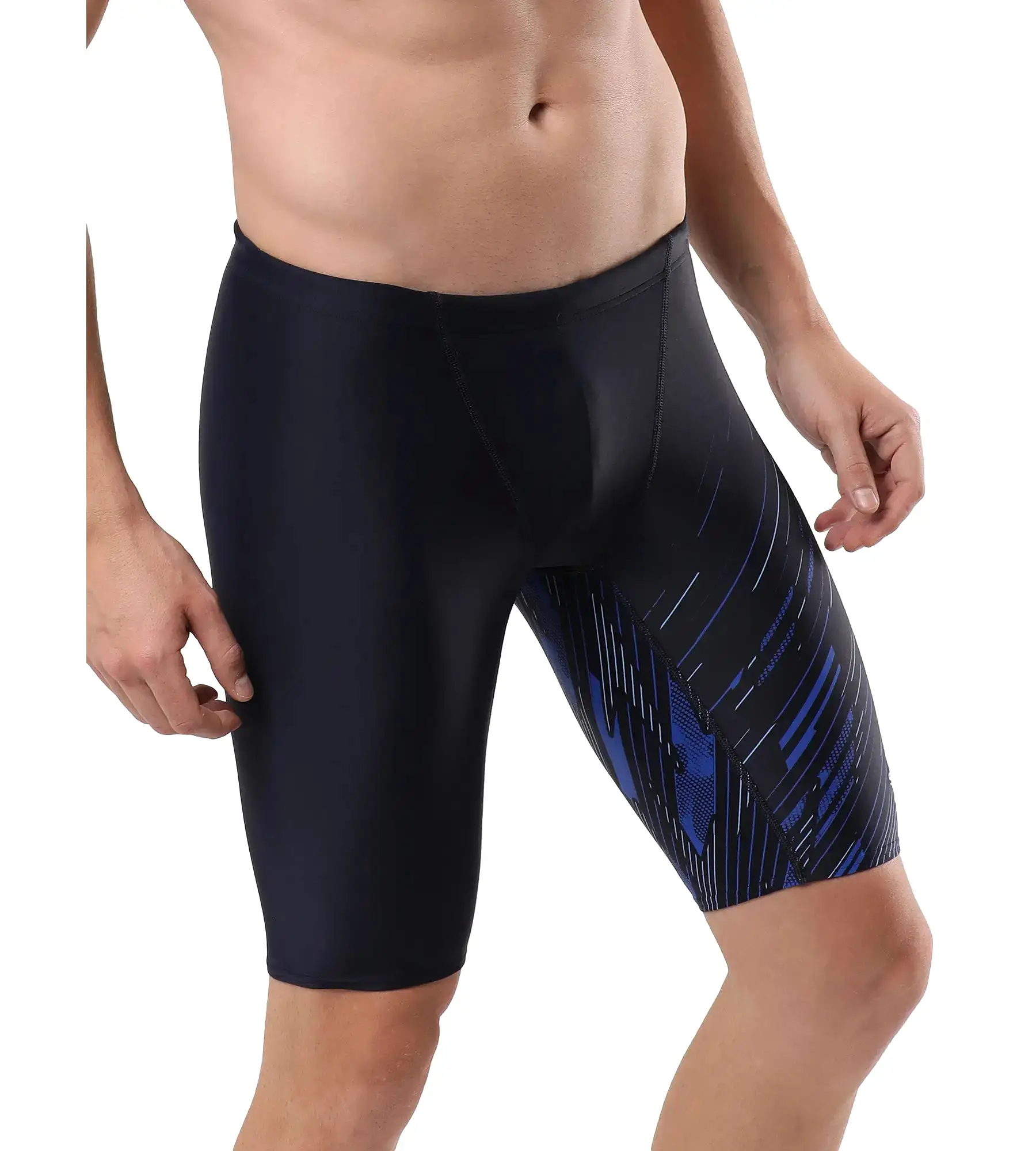 Men's Endurance Hyper Boom V Cut Jammer - Truenavy & Truecobalt