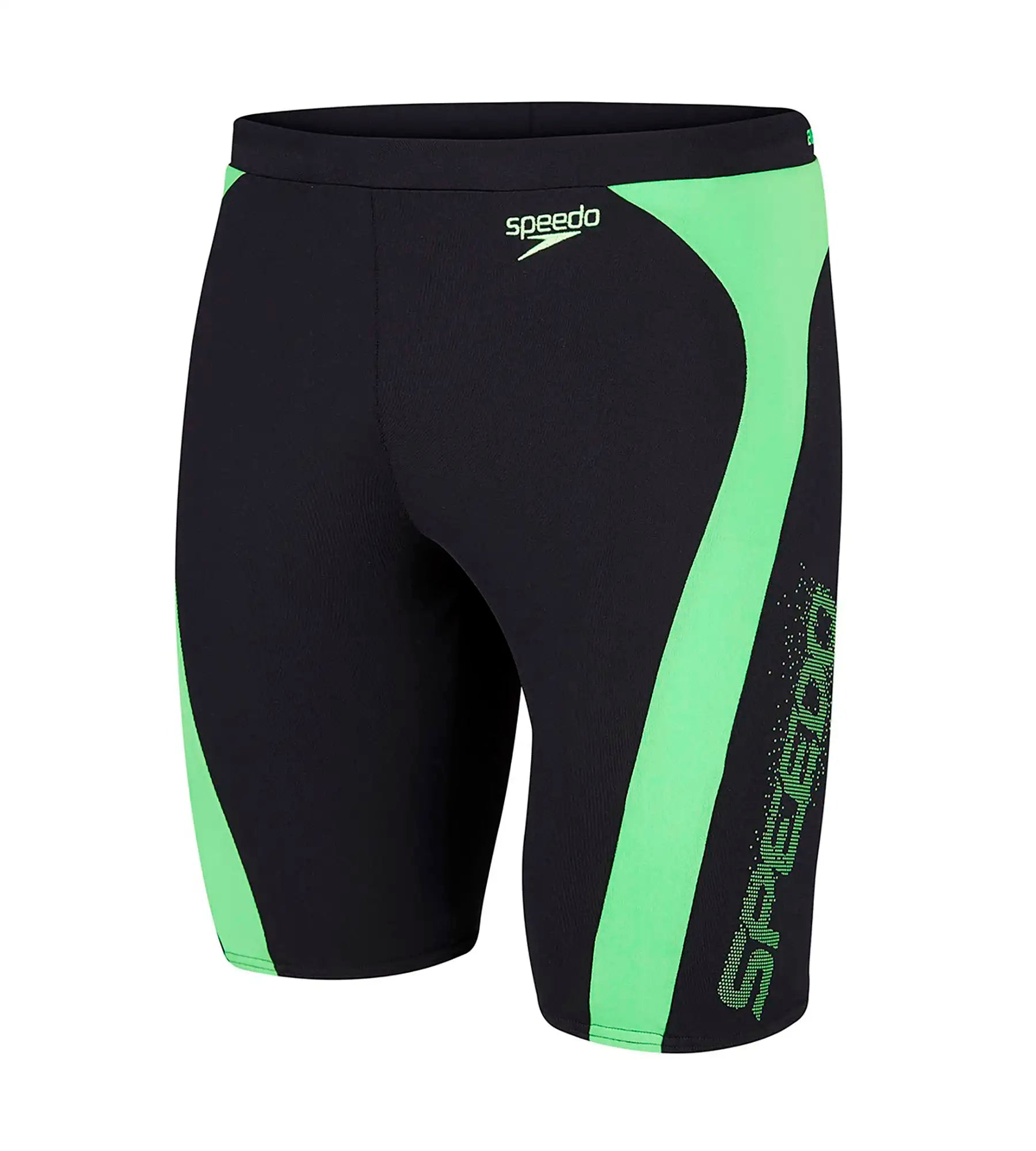 Men's Endurance Logo Graphic Splice Jammer - Black & Fluo Green