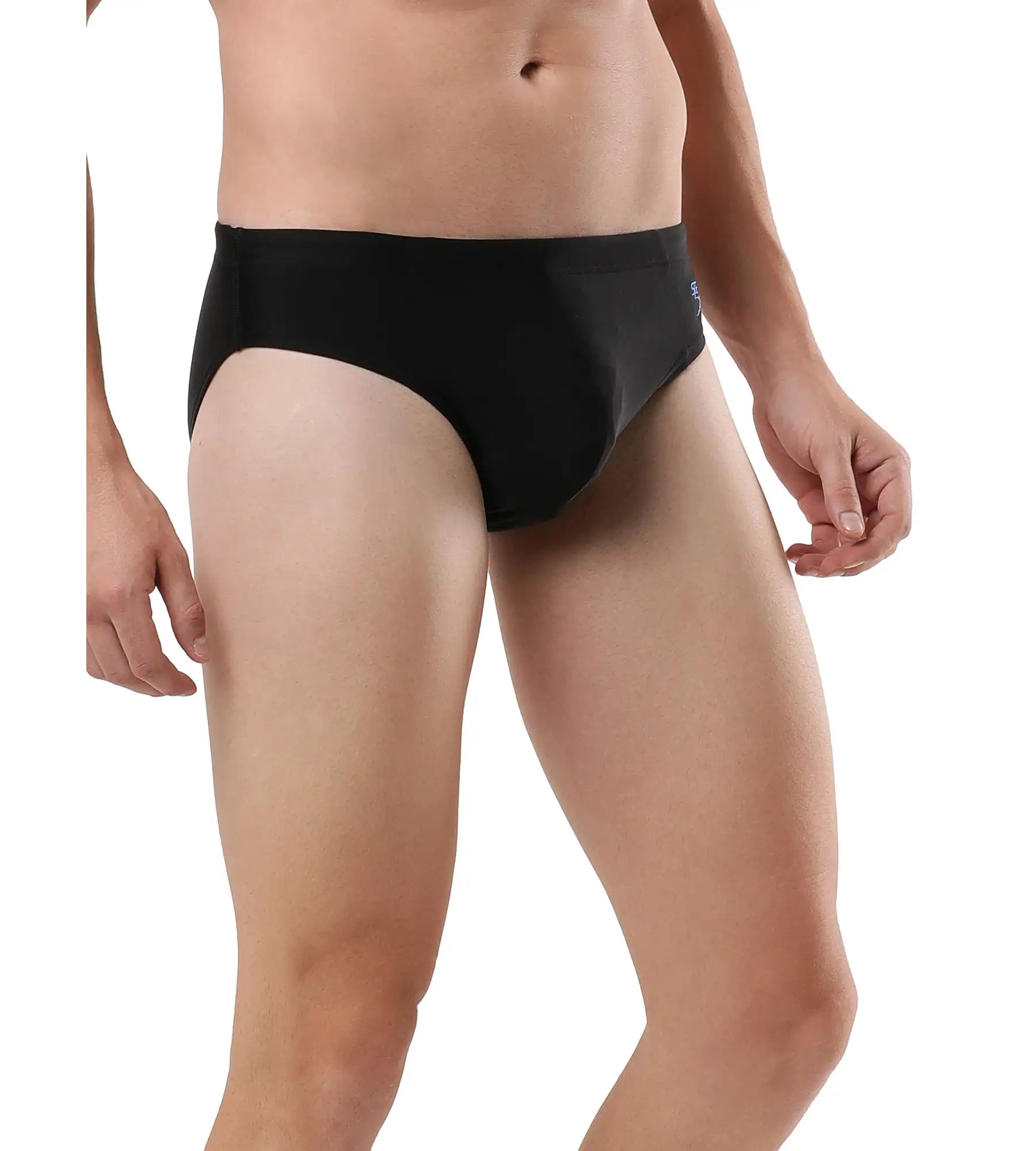 Men's Endurance Lycra Brief - Black & Bondi Blue