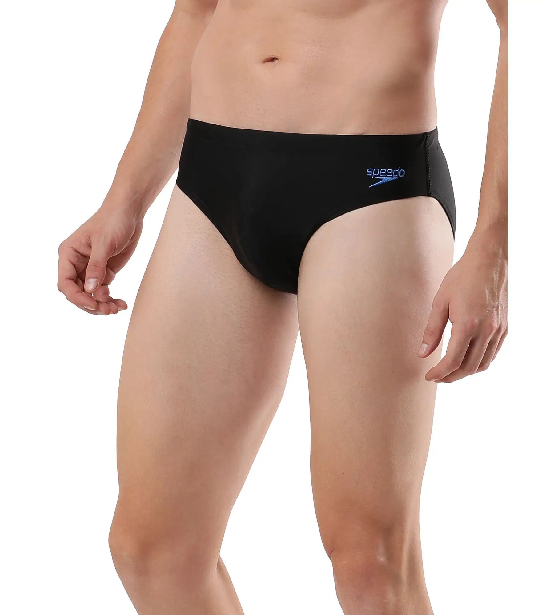 Men's Endurance Lycra Brief - Black & Bondi Blue