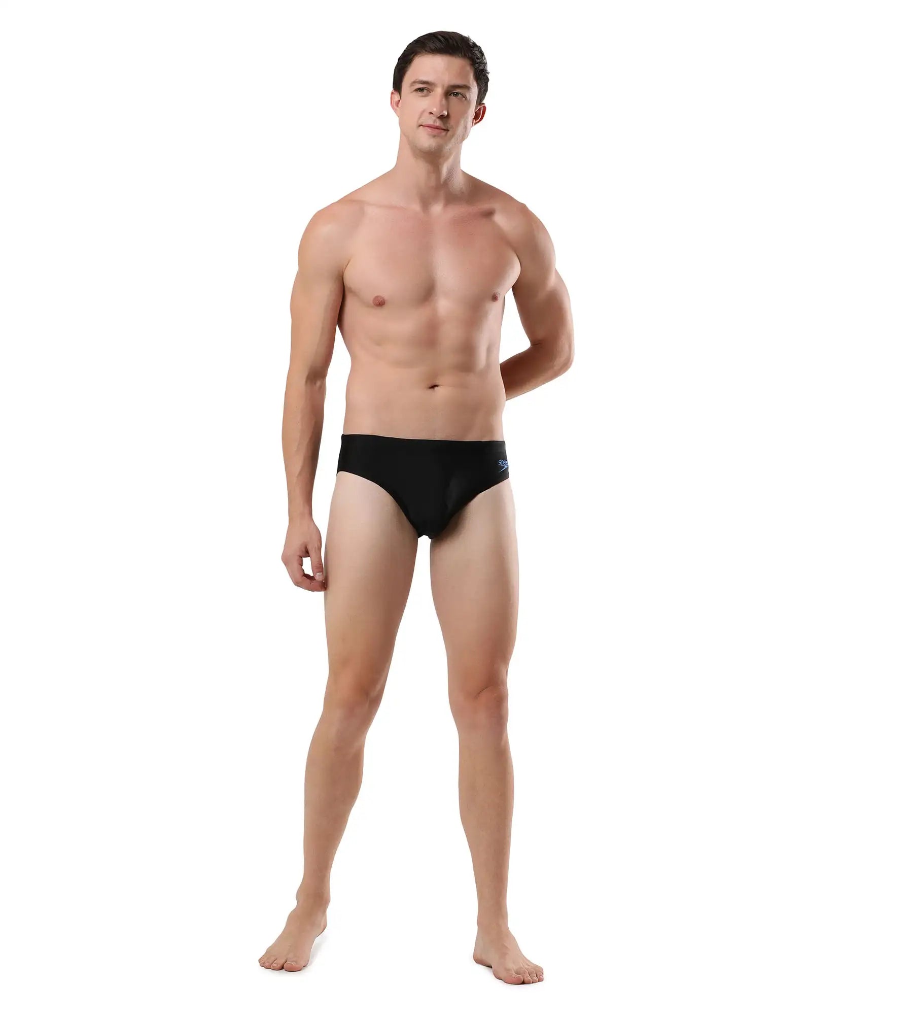 Men's Endurance Lycra Brief - Black & Bondi Blue