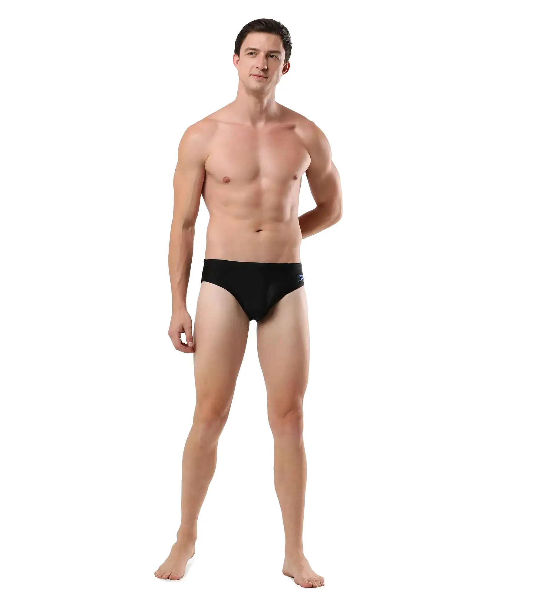 Men's Endurance Lycra Brief - Black & Bondi Blue