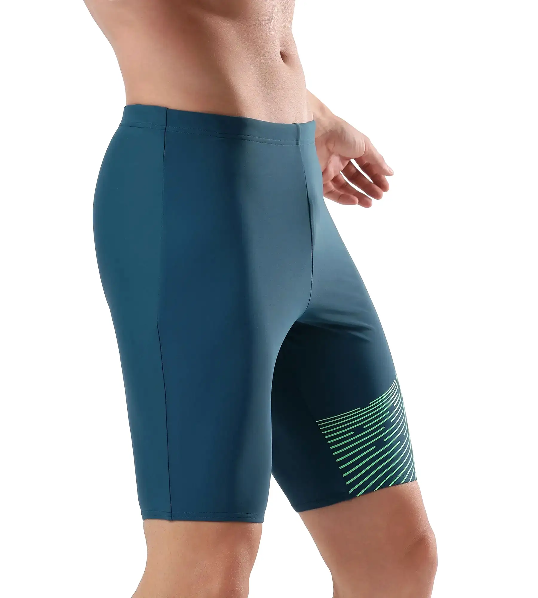 Men's Endurance Medley Logo Jammer - Darkteal & Harlequingreen