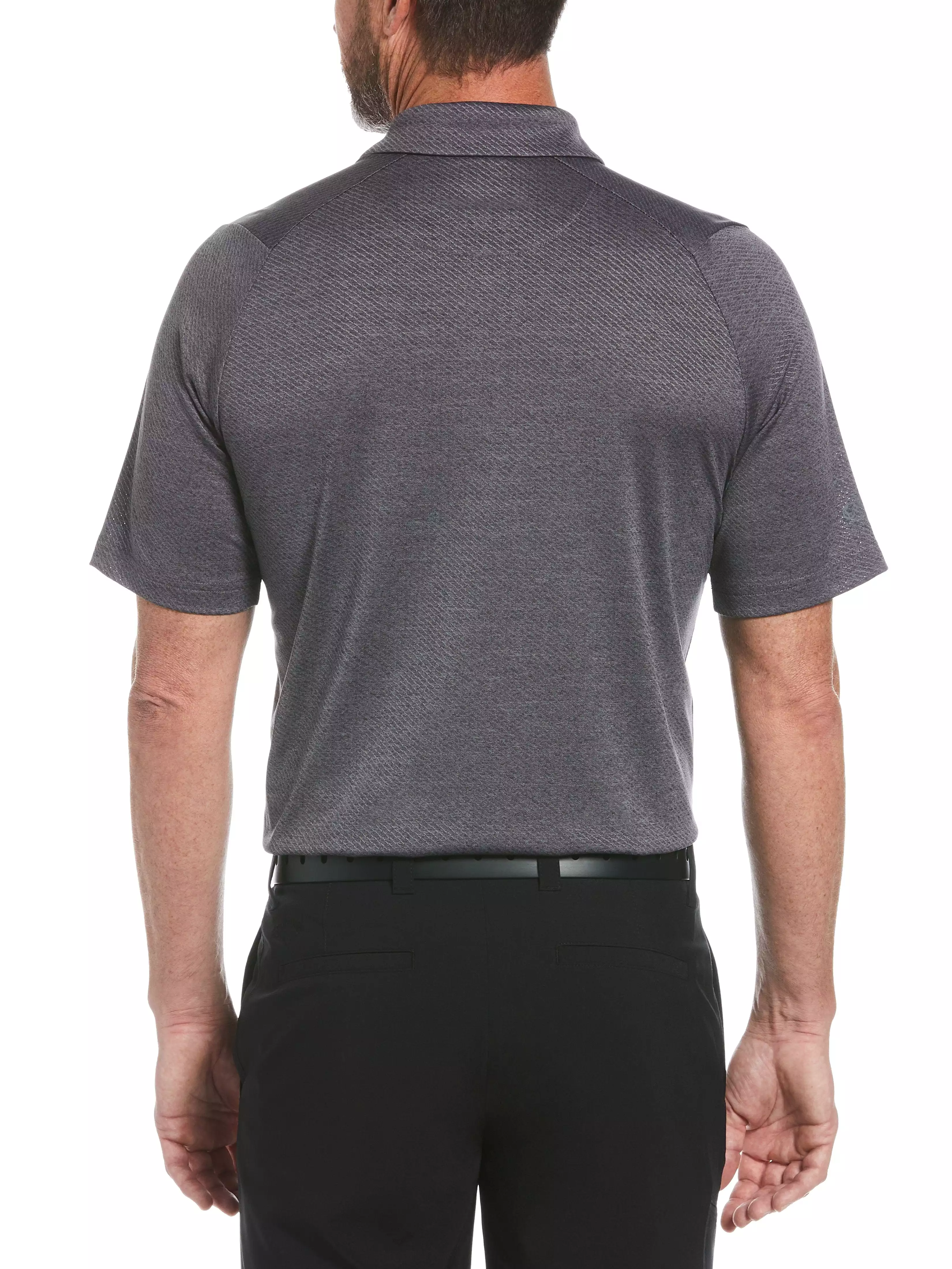 Mens Swing Tech Ventilated Heather Jacquard Polo