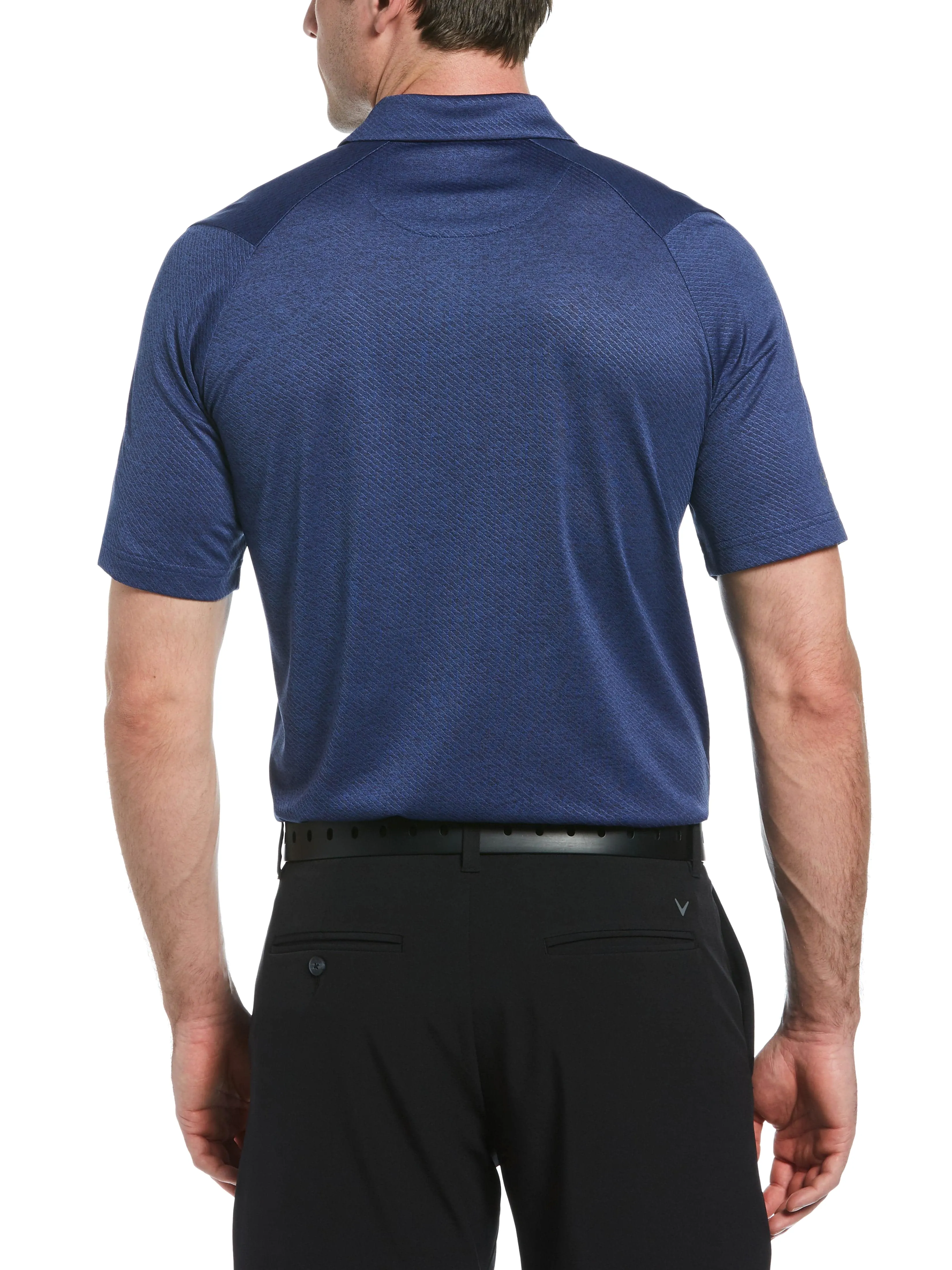 Mens Swing Tech Ventilated Heather Jacquard Polo