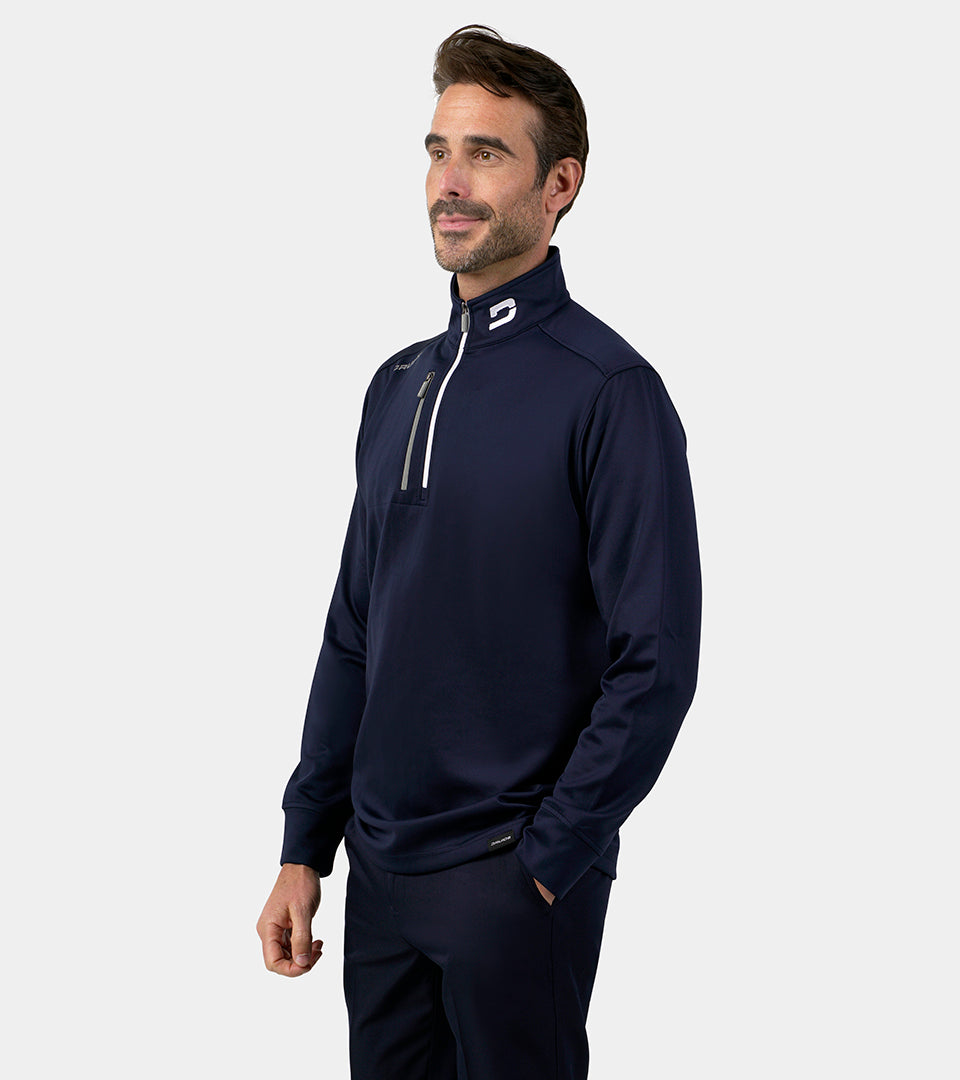 MEN'S ULTRA BLEND GOLF MIDLAYER 1/4 ZIP - NAVY