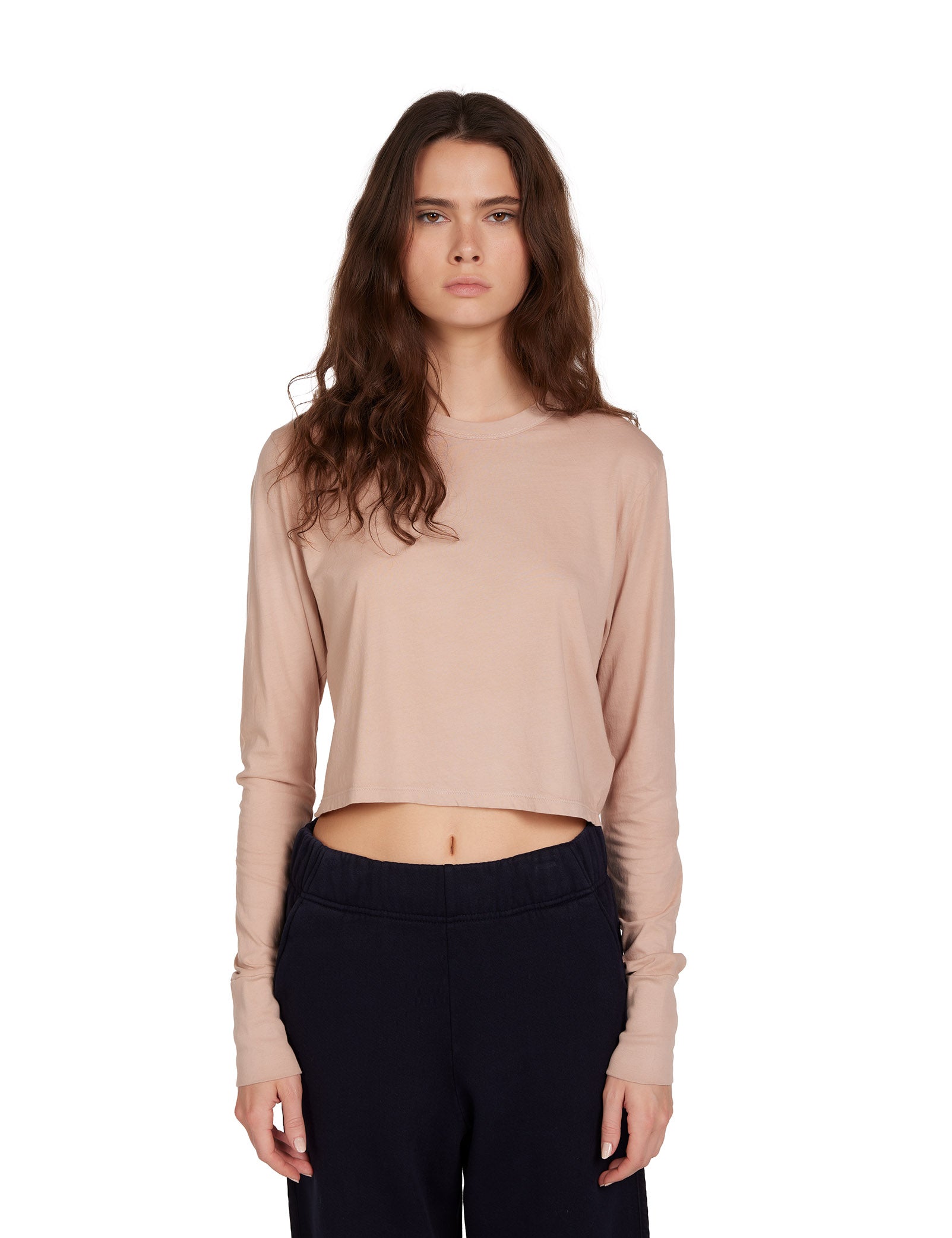 Mert Long Sleeve Crop Tee