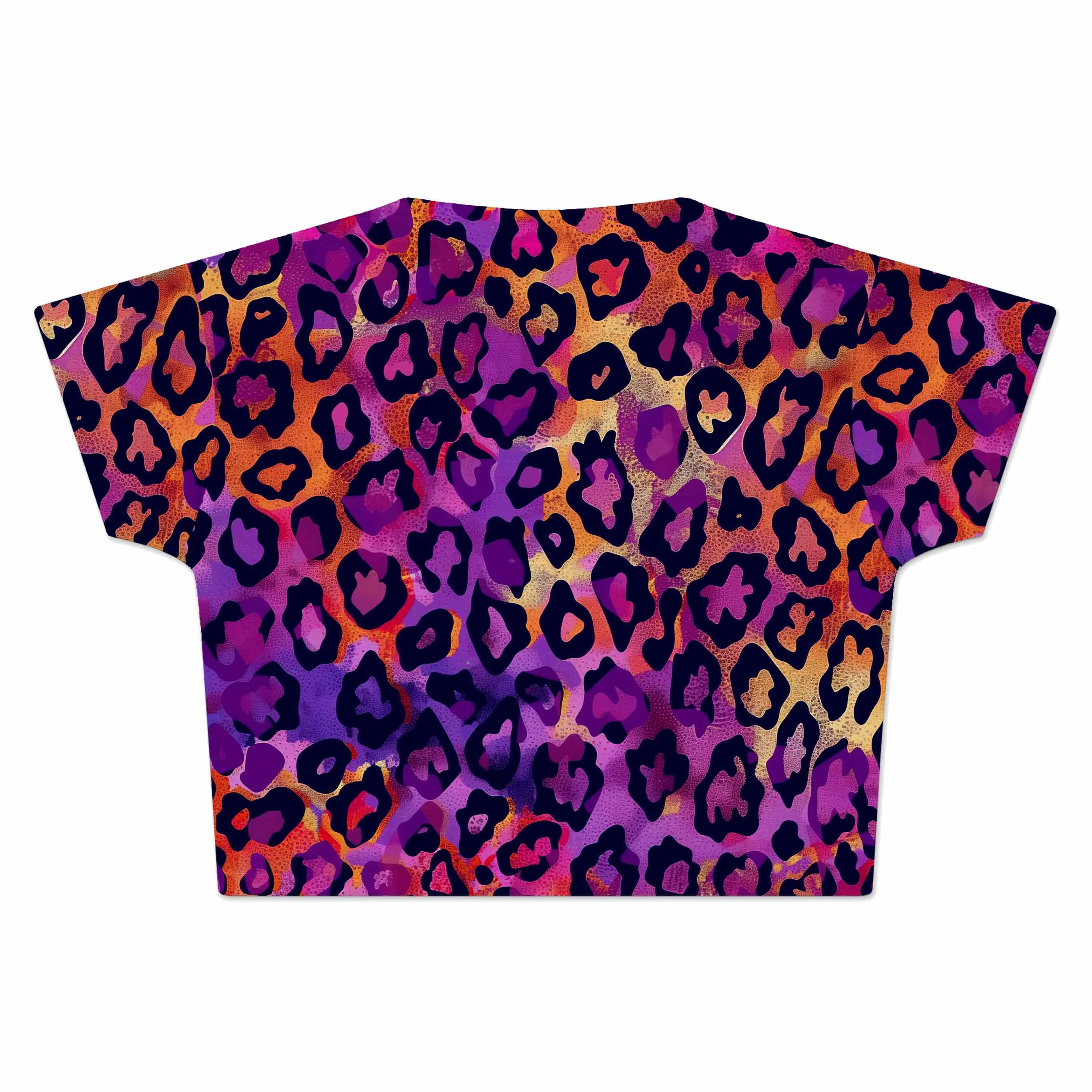 Neon Leopard Crop Tee