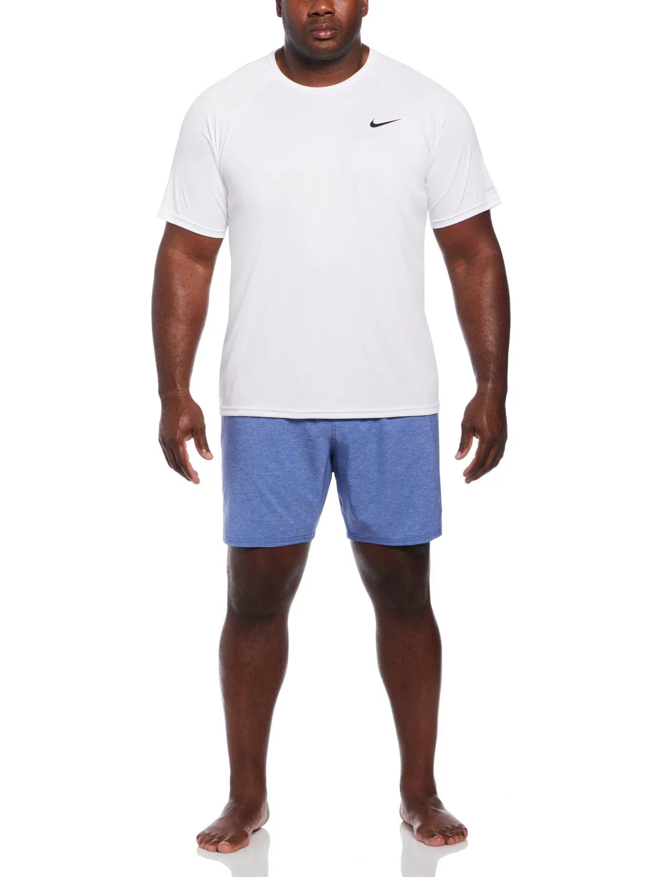 Nike Men's Essential Hydro Short Sleeve Hydroguard Plus-white