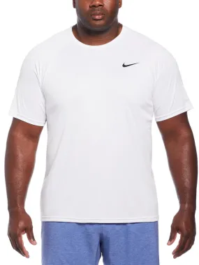 Nike Men's Essential Hydro Short Sleeve Hydroguard Plus-white