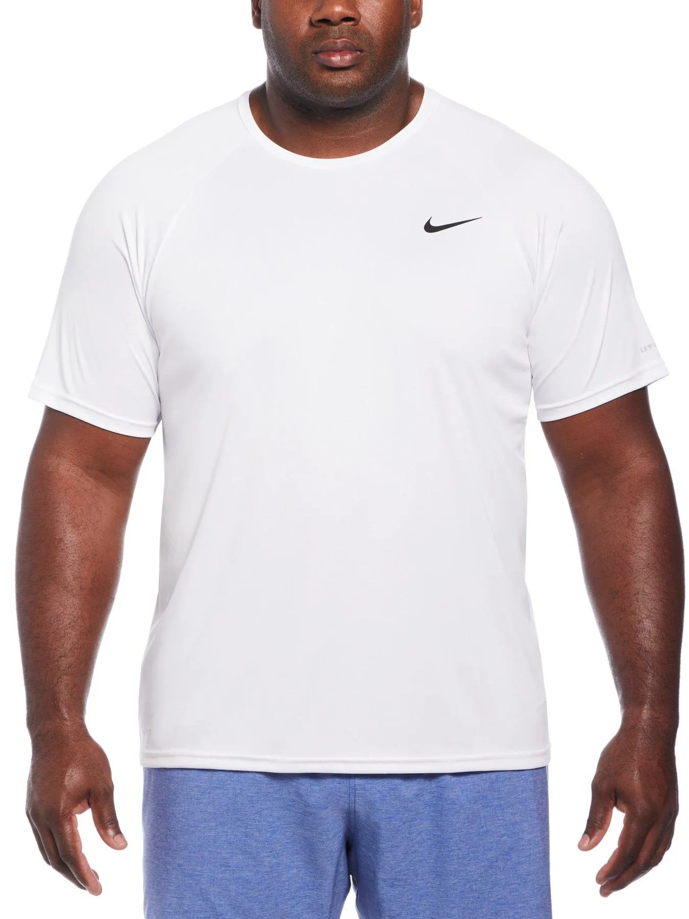 Nike Men's Essential Hydro Short Sleeve Hydroguard Plus-white