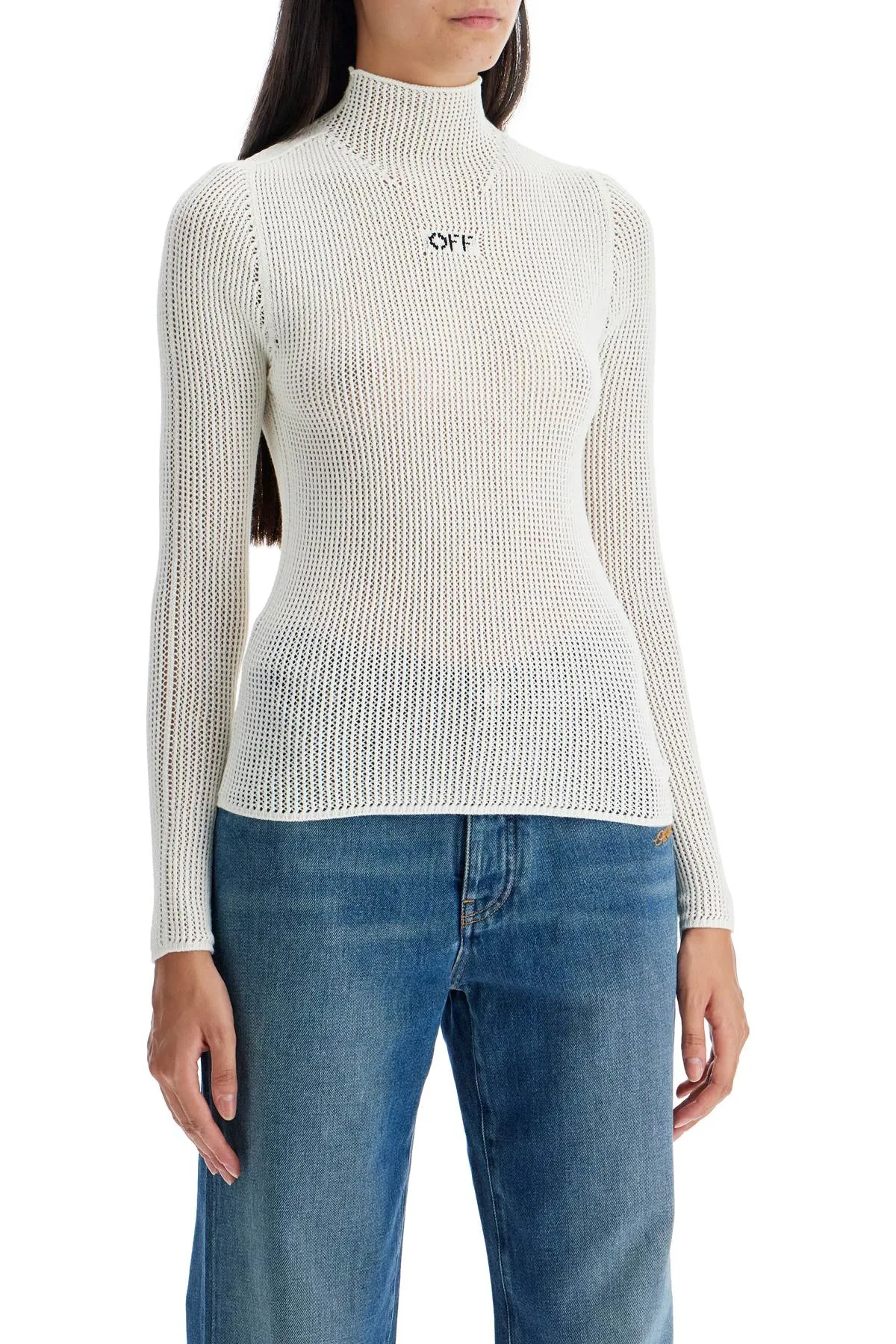 off net high neck top