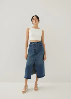 Ora Boat Neck Crop Top