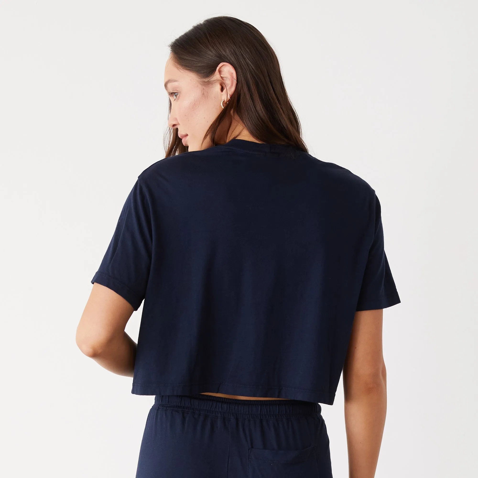 Organic Jersey Crop Pocket Tee