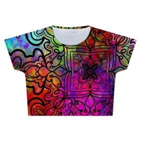 Ornate on Plasma Crop Tee