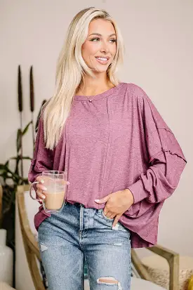 Out Of Reach Lightweight Top | Plum