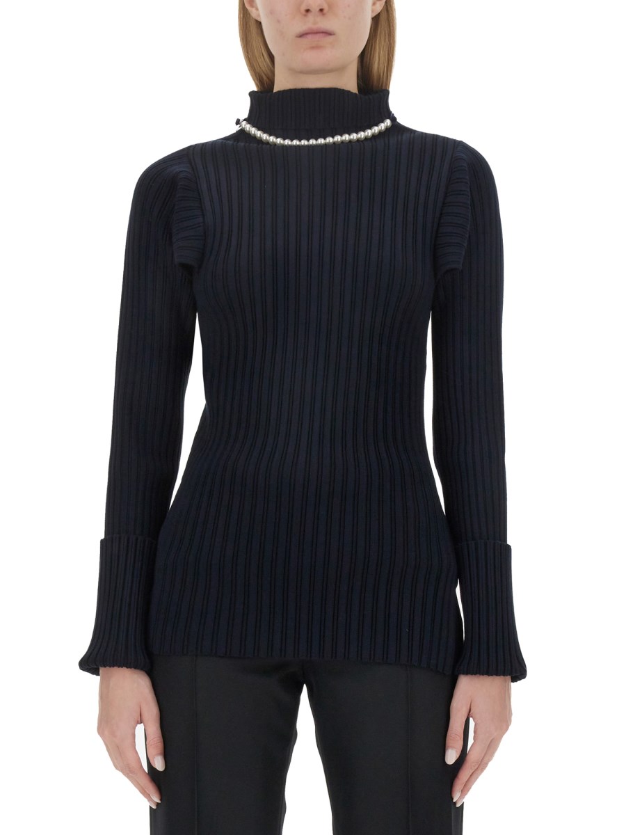 PHILOSOPHY DI LORENZO SERAFINI    VISCOSE STRETCH RIBBED KNIT