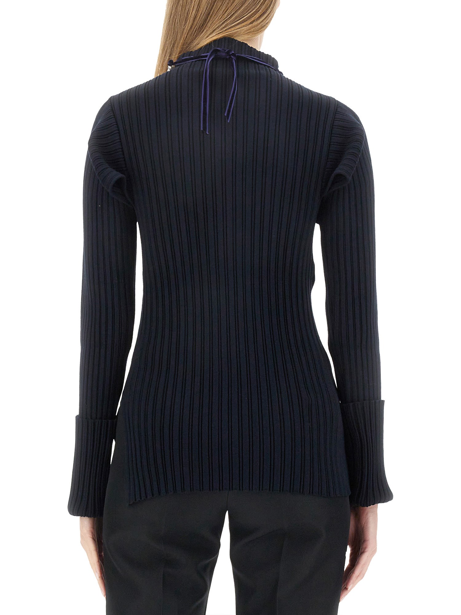 PHILOSOPHY DI LORENZO SERAFINI    VISCOSE STRETCH RIBBED KNIT