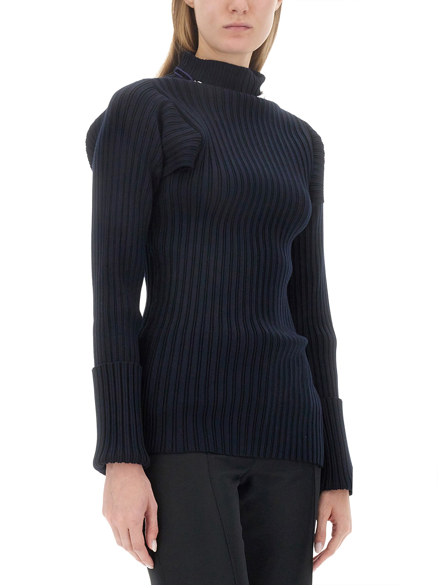 PHILOSOPHY DI LORENZO SERAFINI    VISCOSE STRETCH RIBBED KNIT