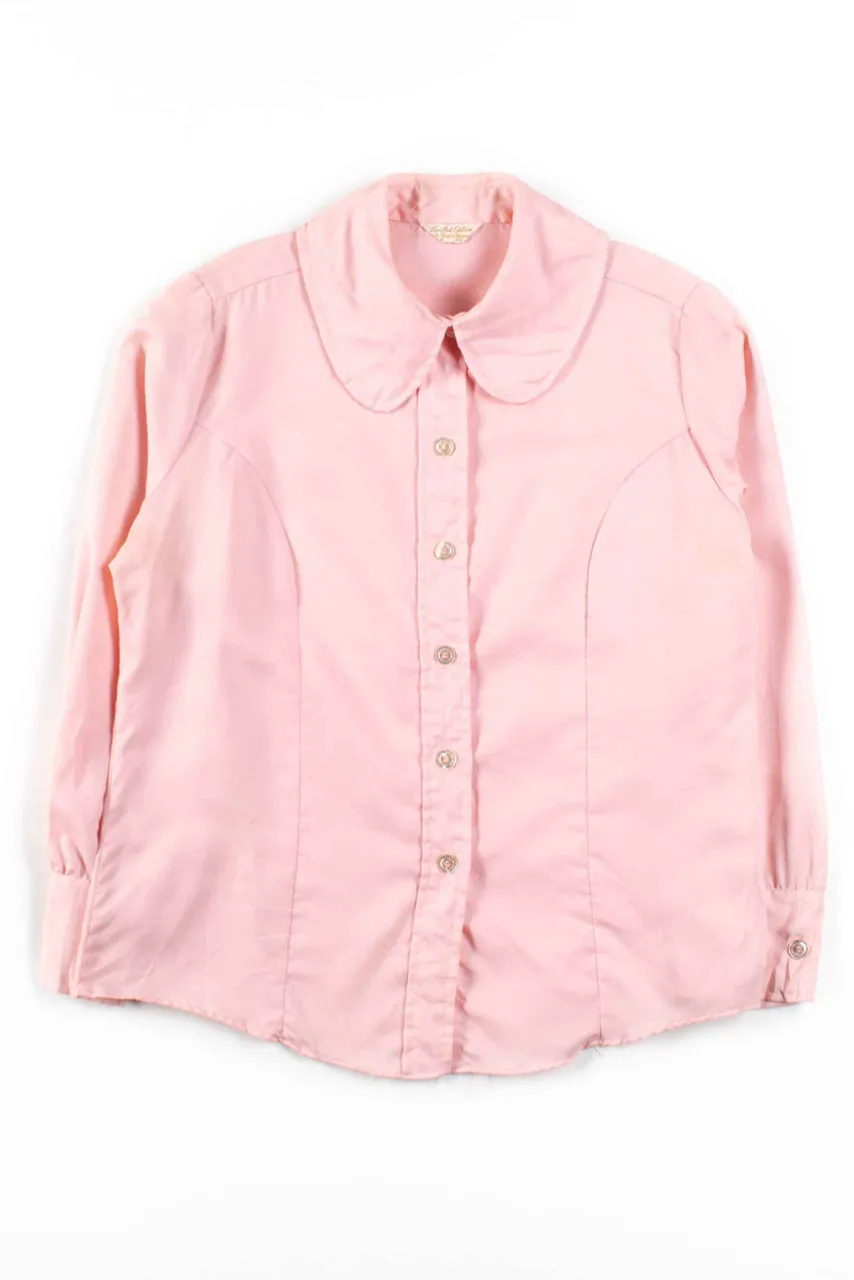 Pink Button Up Blouse