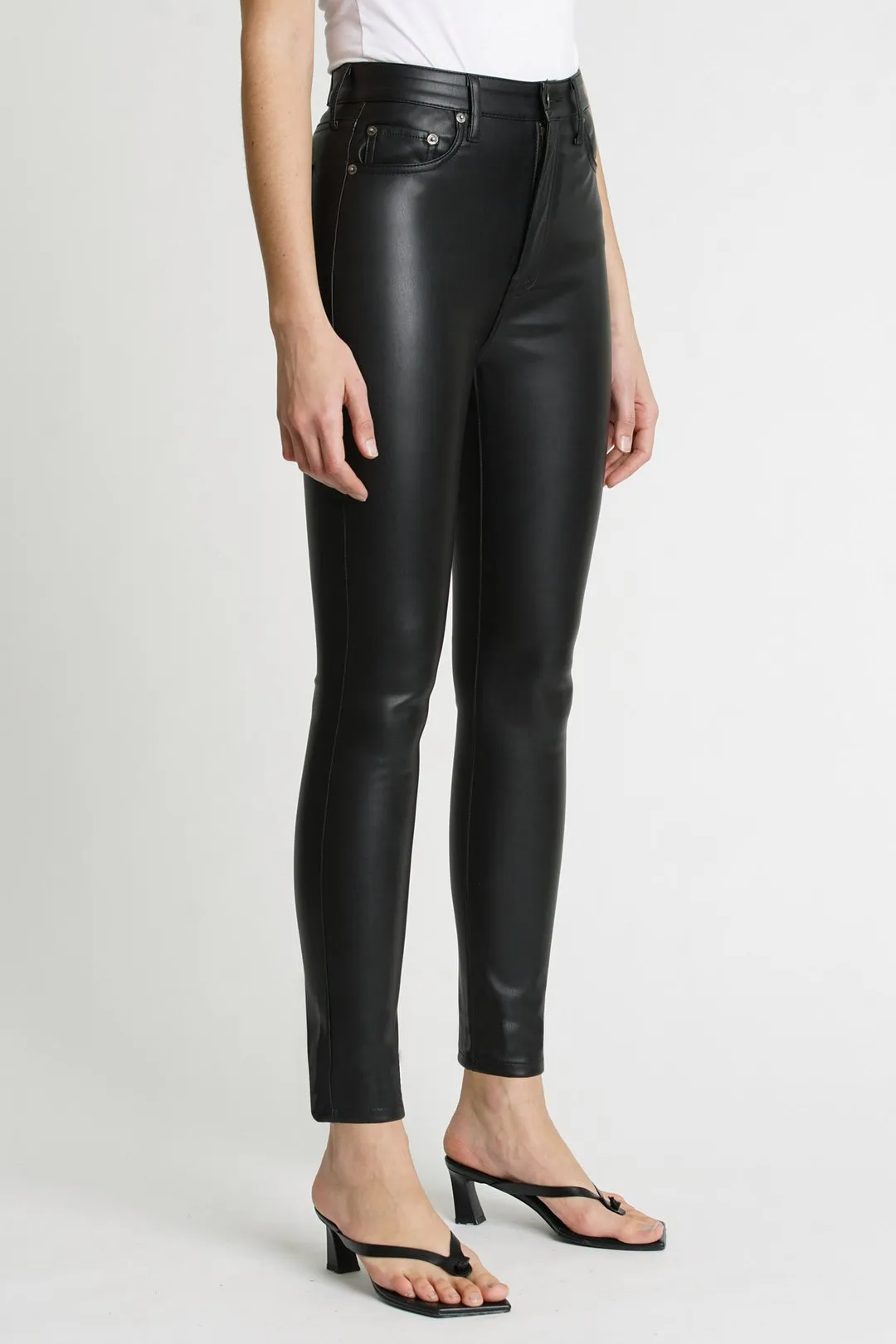 PISTOLA - ALINE HIGH RISE SKINNY - SLATE BLACK