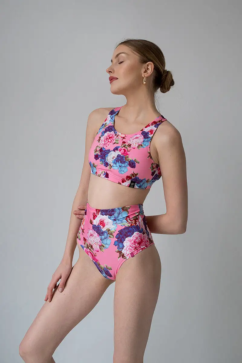 Pole Addict Openback Top - Peony