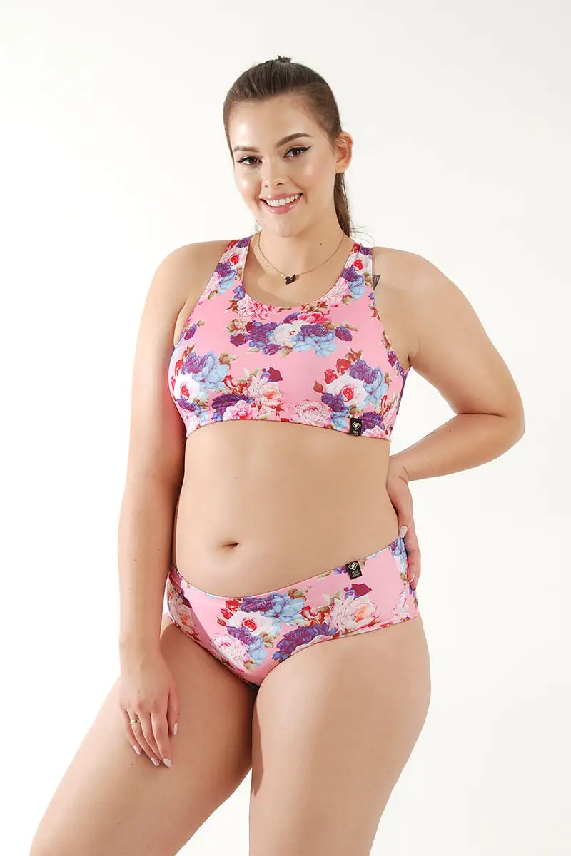 Pole Addict Openback Top - Peony