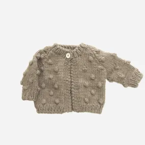 POPCORN CARDIGAN - FLAX