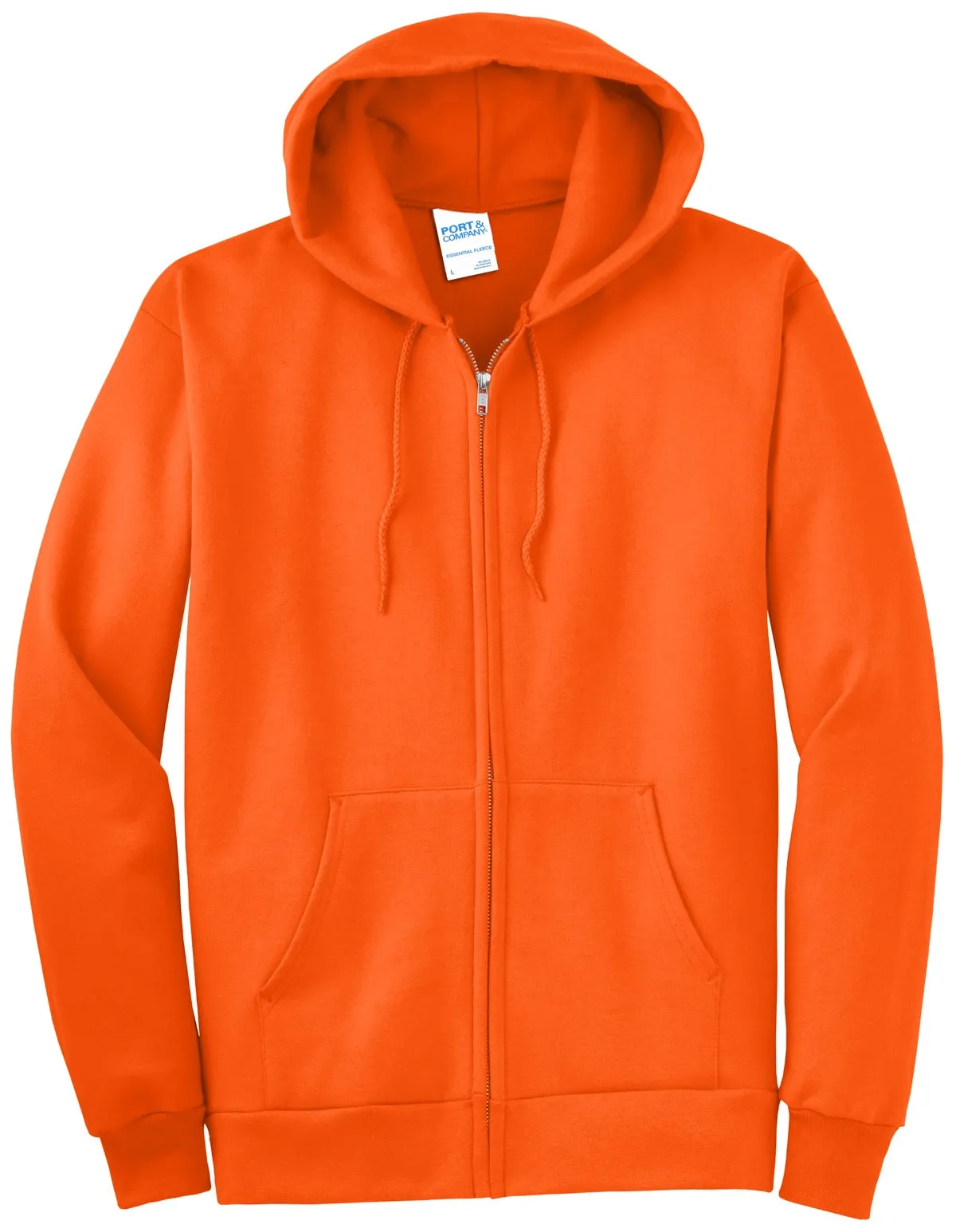 Port & Company -  Men's Essential Fleece Full-Zip Hooded Sweatshirt