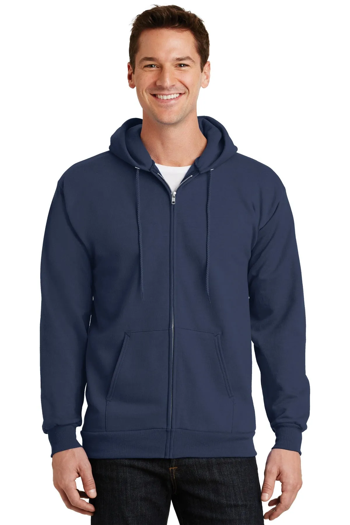 Port & Company -  Men's Essential Fleece Full-Zip Hooded Sweatshirt